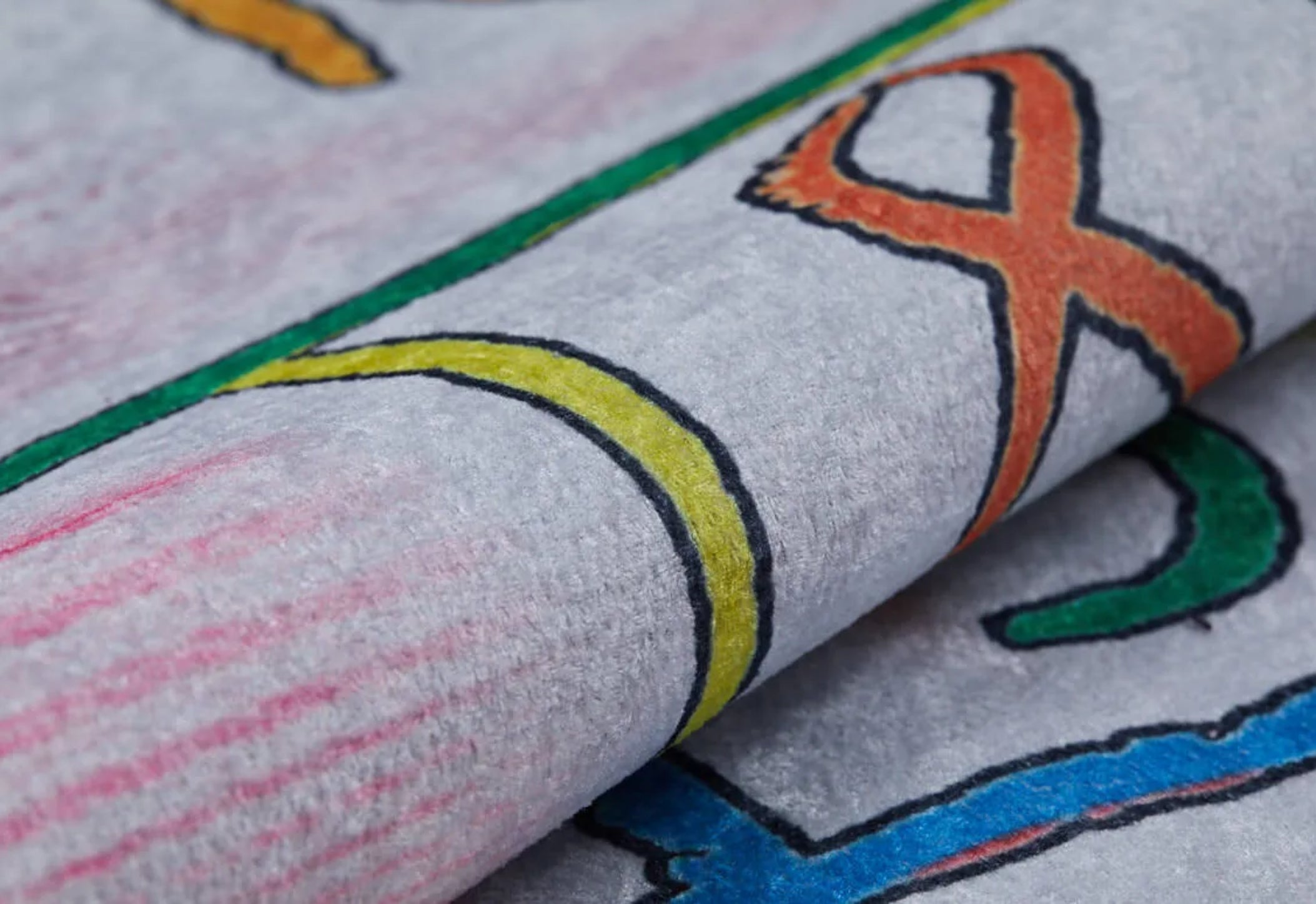 Kids Pink Rug - Digital Print Figured Carpet | Non Slip, Antibacterial Playroom Mat