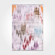 Modern Chenille Area Rug - Washable Non Slip Kilim Flatweave Carpet for Living Room