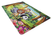 Kids Digital Print Rug – Green Figured Antibacterial Non Slip Children's Area Rug
