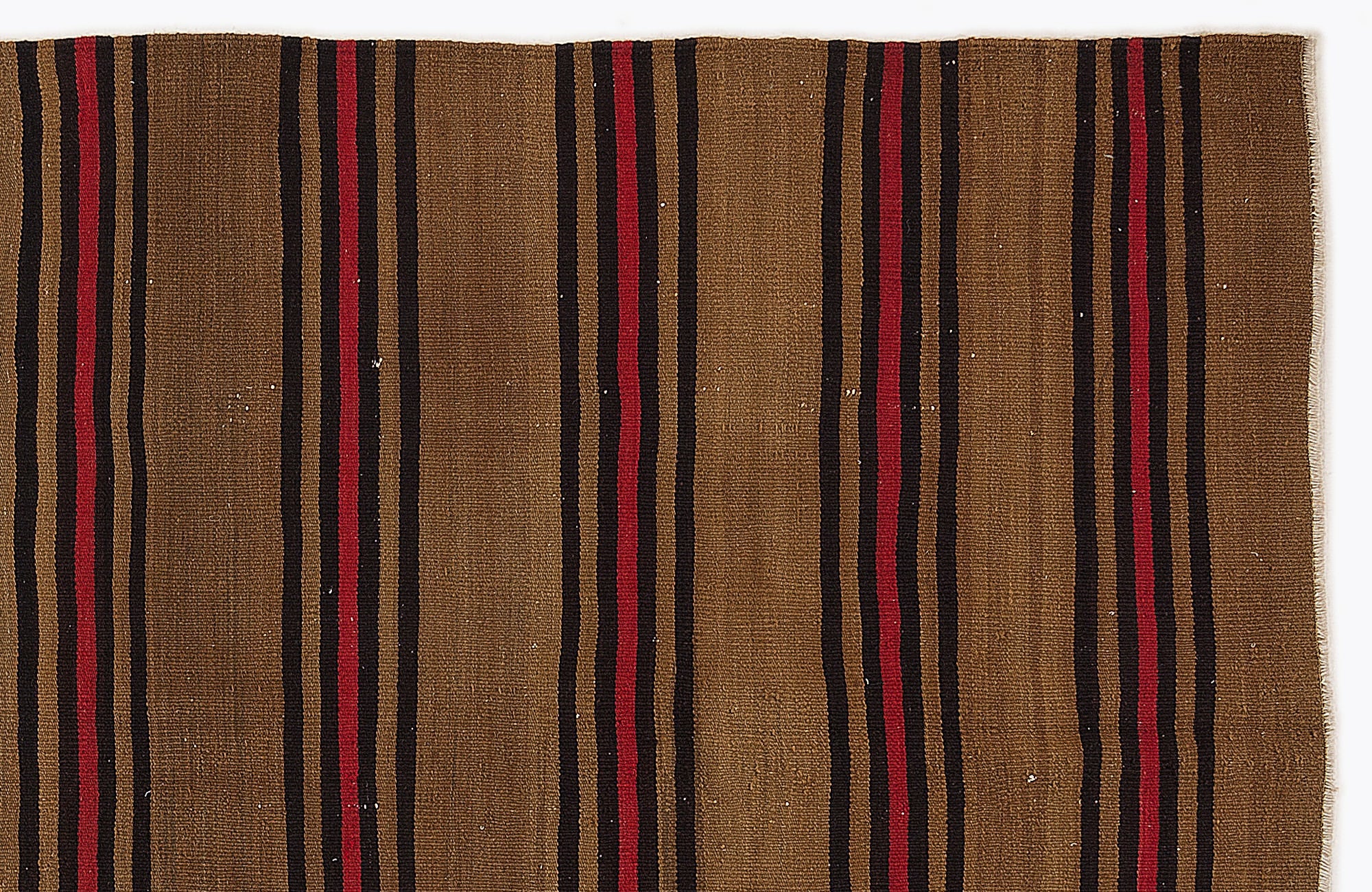 Girit Multy Striped Wool Handmade Area Rug 5'2" x 9'2"