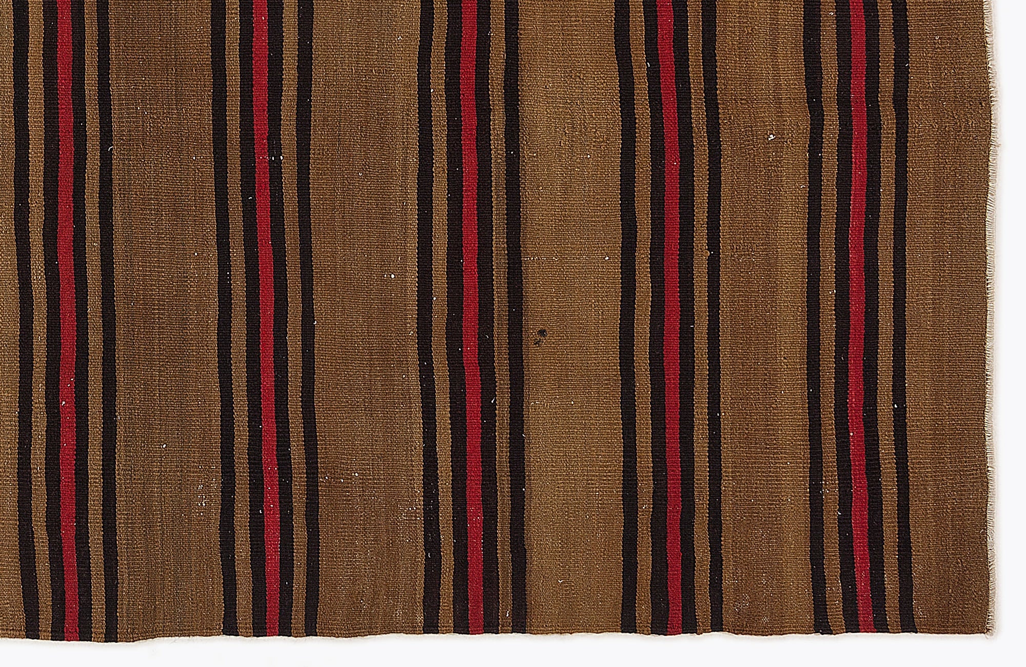 Girit Multy Striped Wool Handmade Area Rug 5'2" x 9'2"