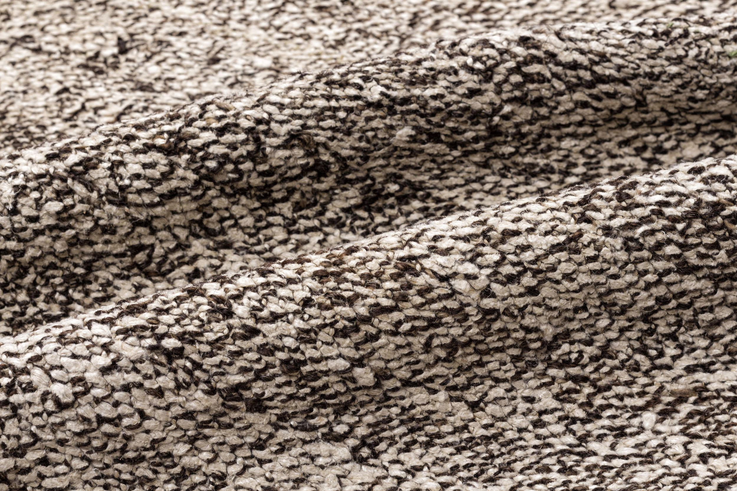 Girit Beige Striped Wool Handmade Area Rug 5'10" x 9'6"