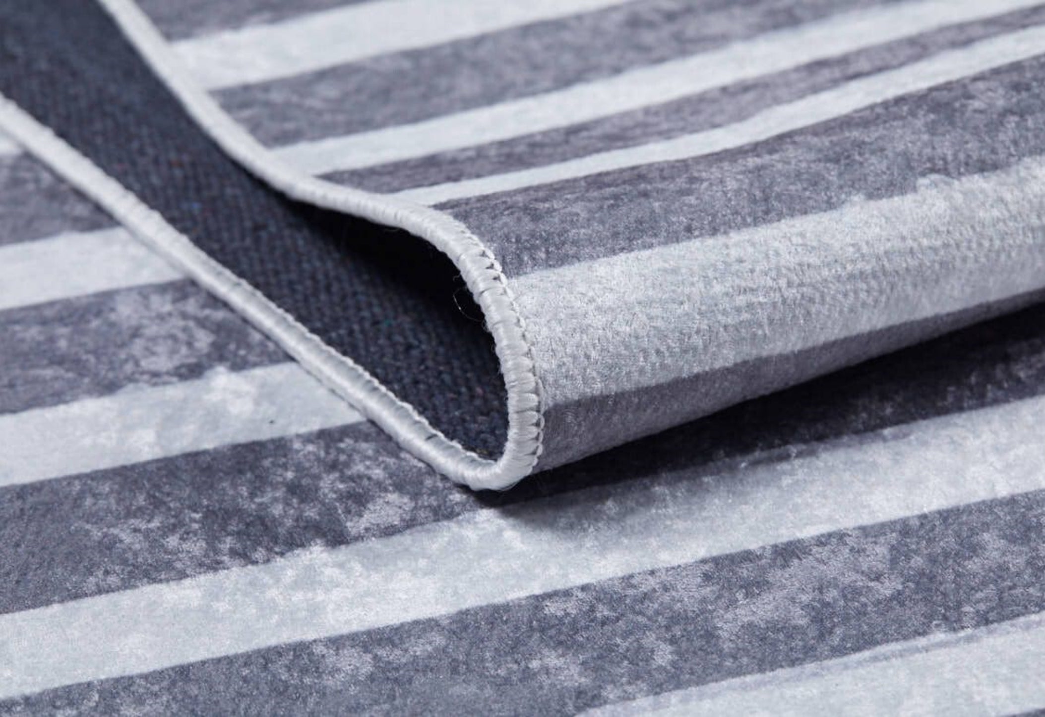Kids Digital Print Rug – Grey Figured Patterned Kids Carpet | Non Slip, Washable, Allergy Friendly