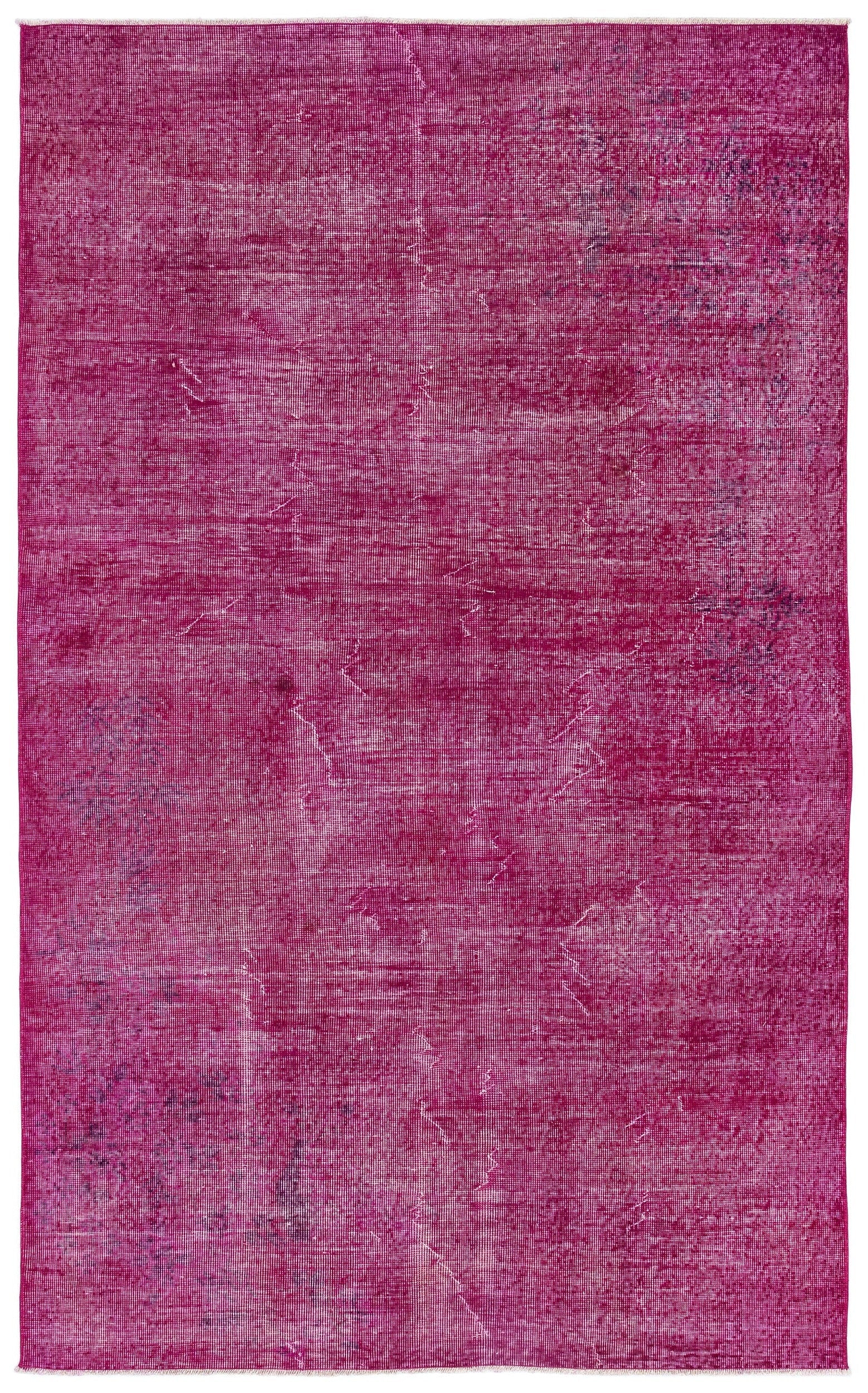 Atina Pink Vintage Wool Handmade Area Rug 5'0" x 8'9"
