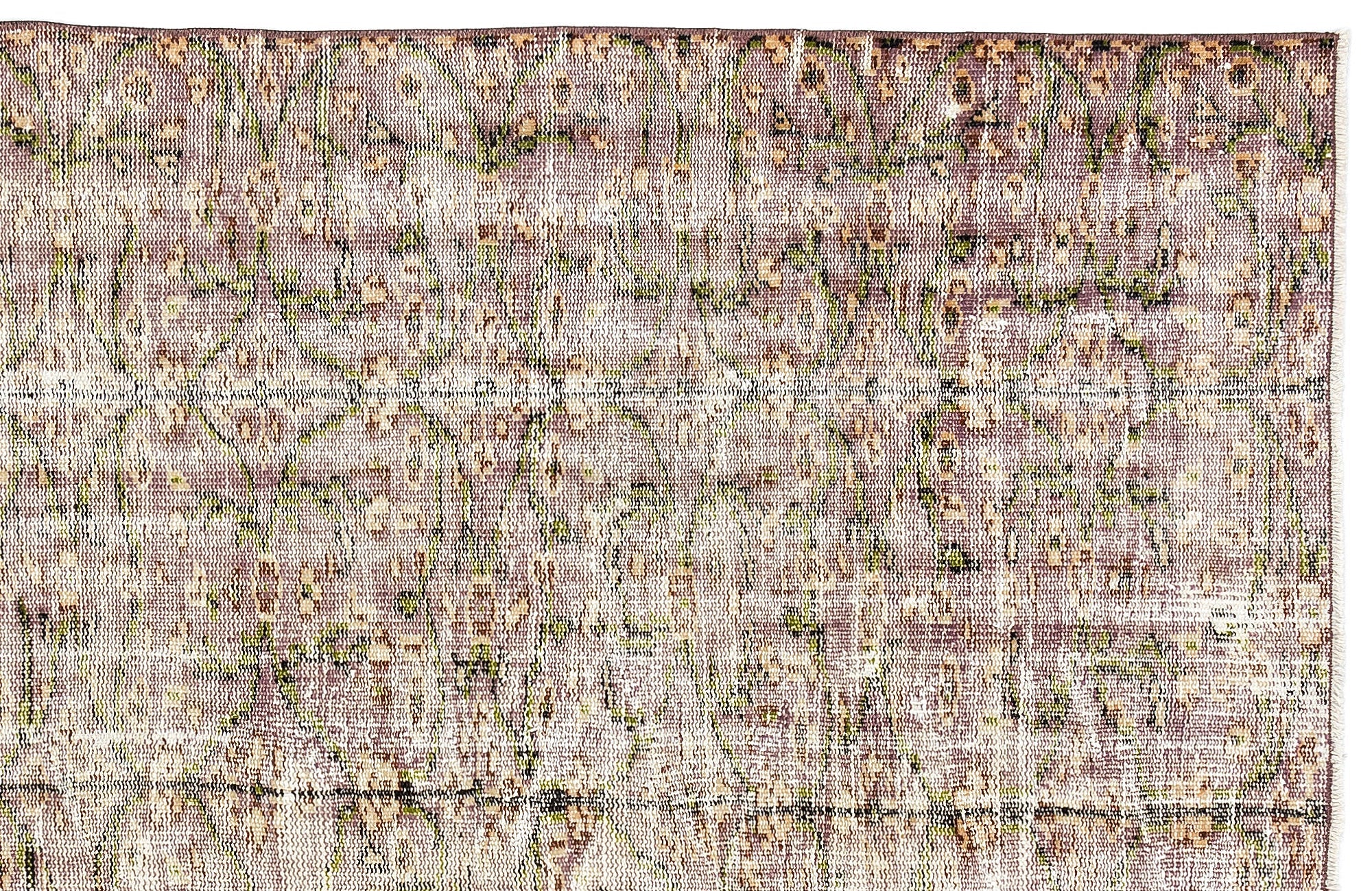 Atina Cream Vintage Wool Handmade Area Rug 4'9" x 7'7"