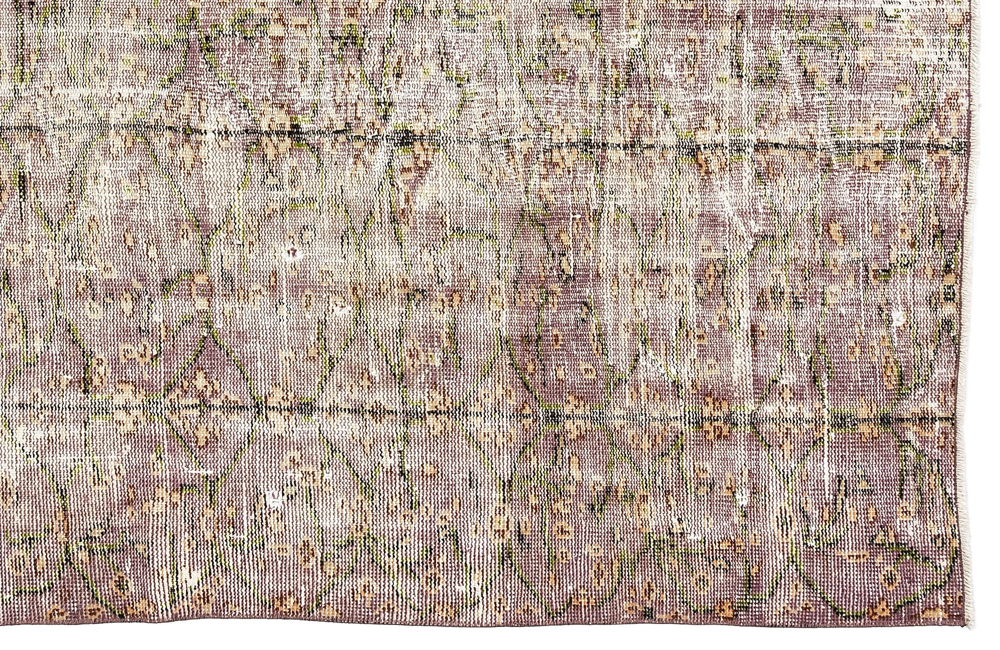 Atina Cream Vintage Wool Handmade Area Rug 4'9" x 7'7"