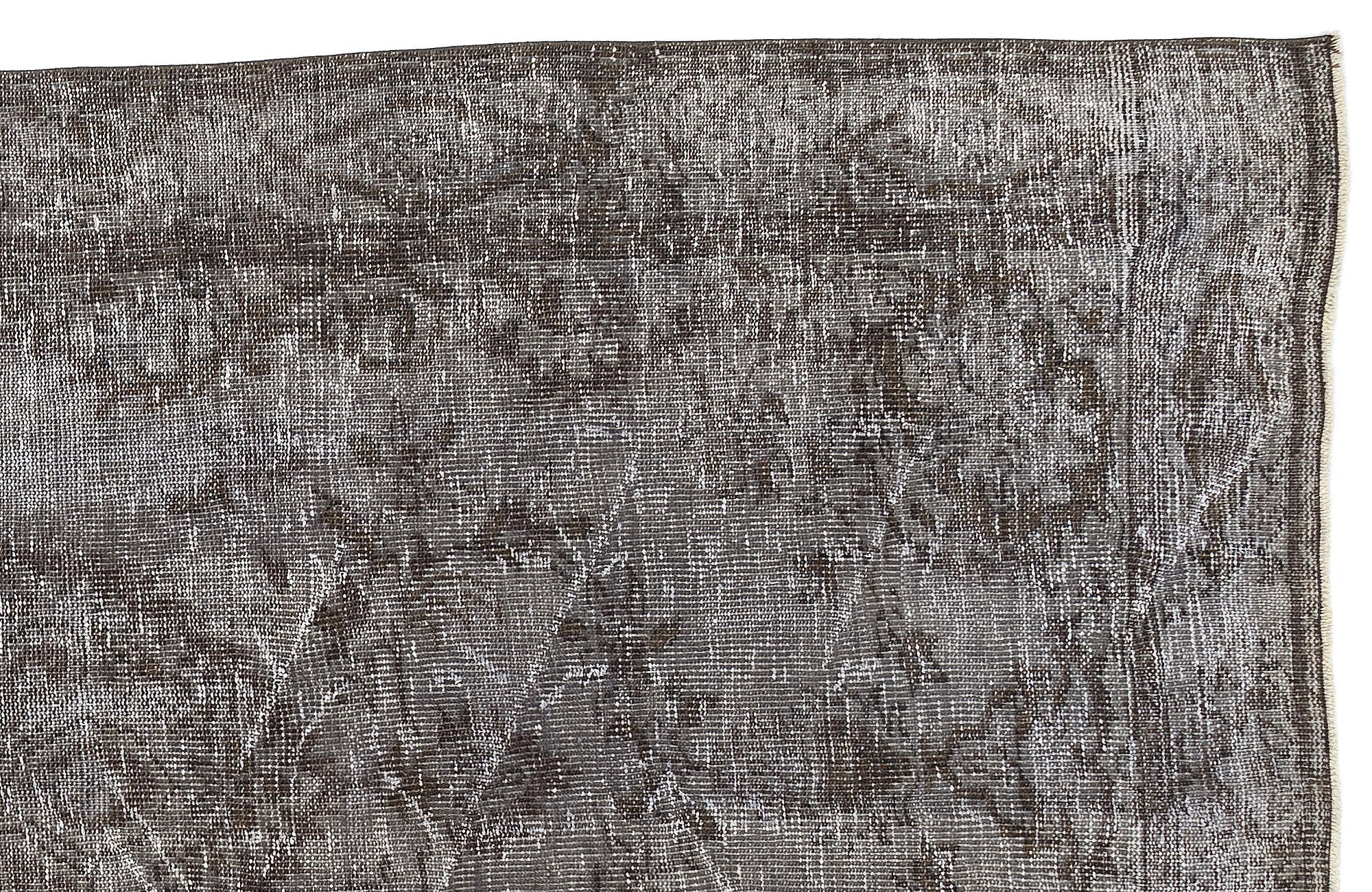 Atina Grey Vintage Wool Handmade Area Rug 5'5" x 9'7"