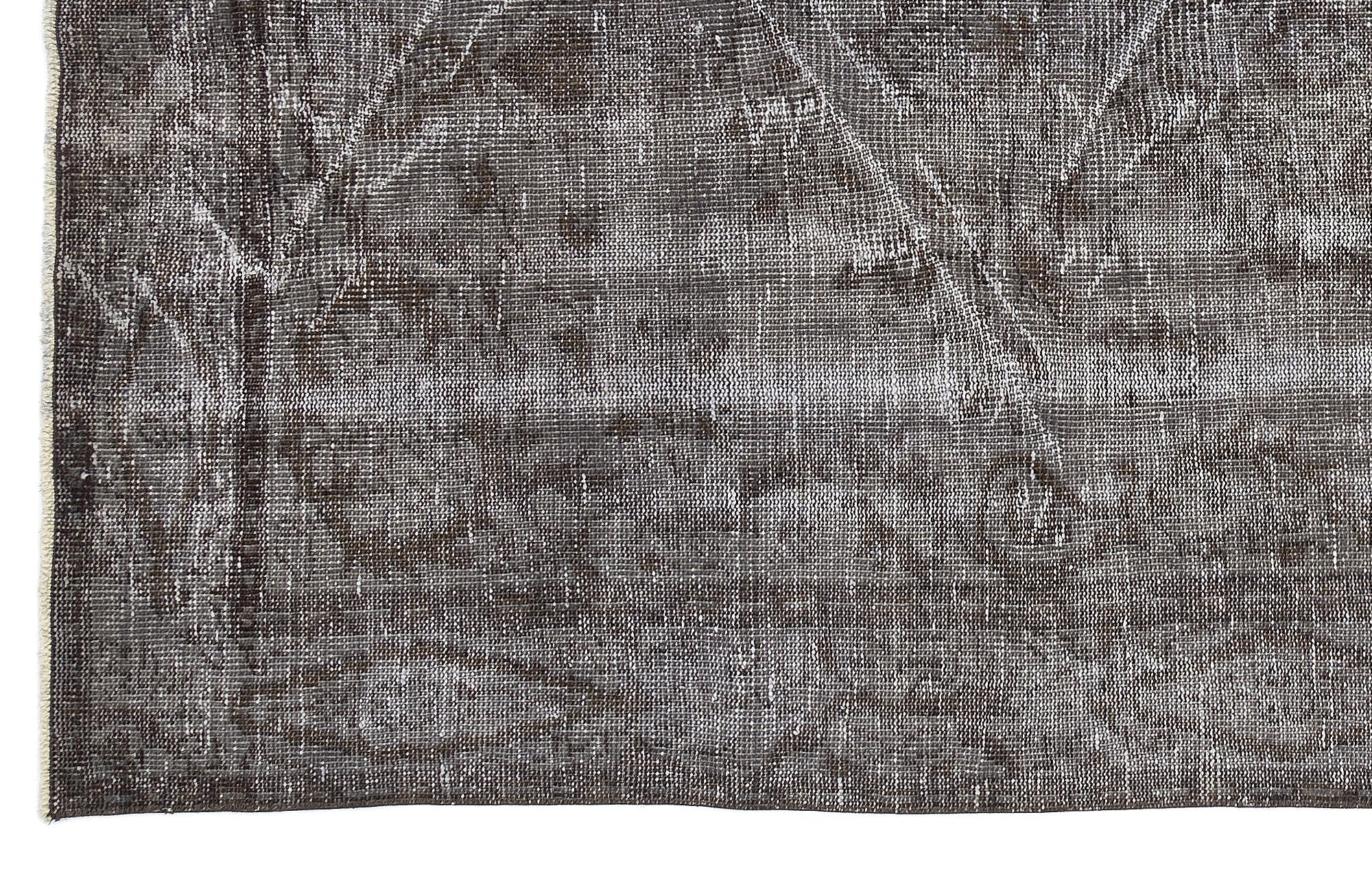 Atina Grey Vintage Wool Handmade Area Rug 5'5" x 9'7"