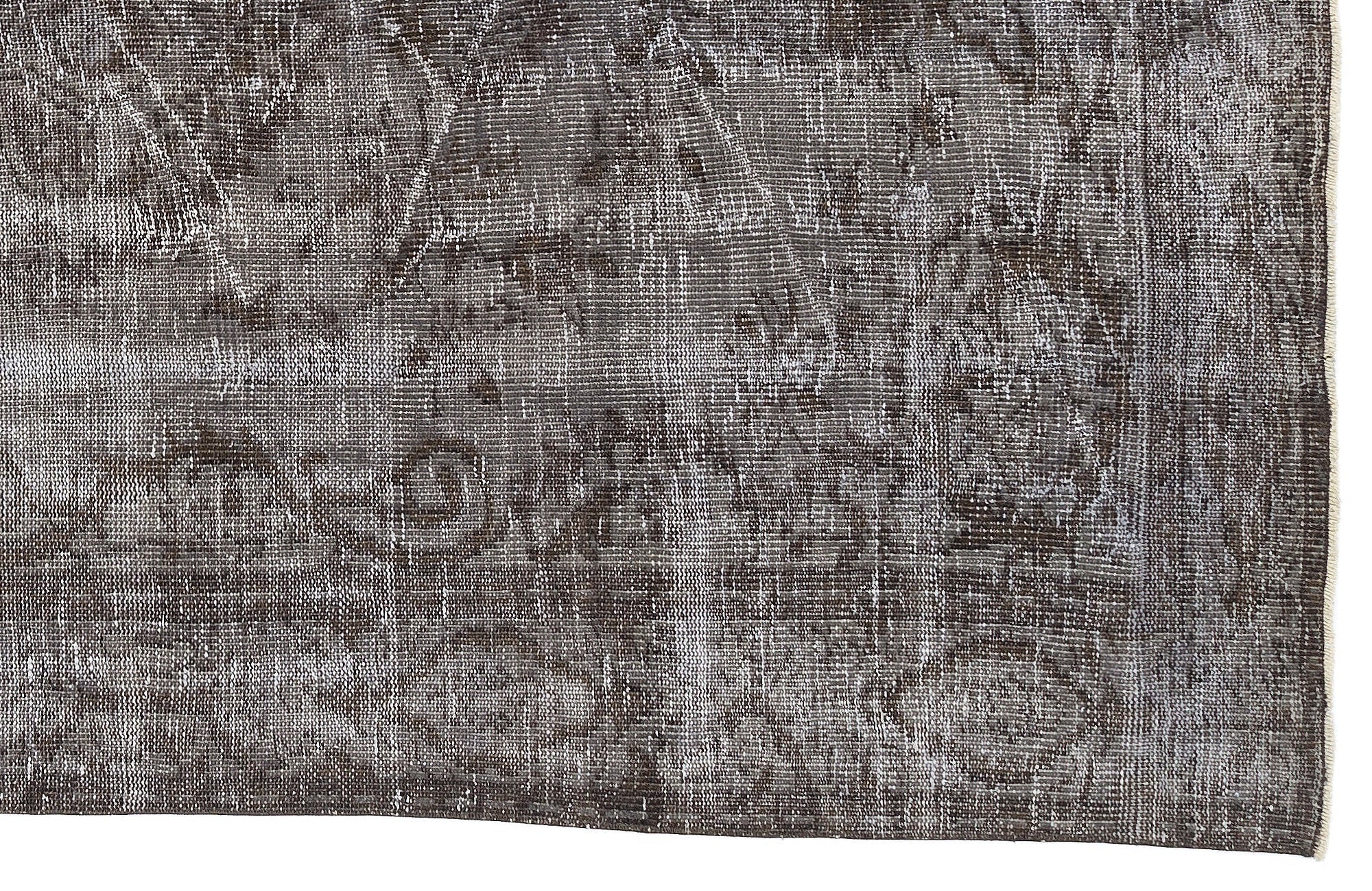 Atina Grey Vintage Wool Handmade Area Rug 5'5" x 9'7"