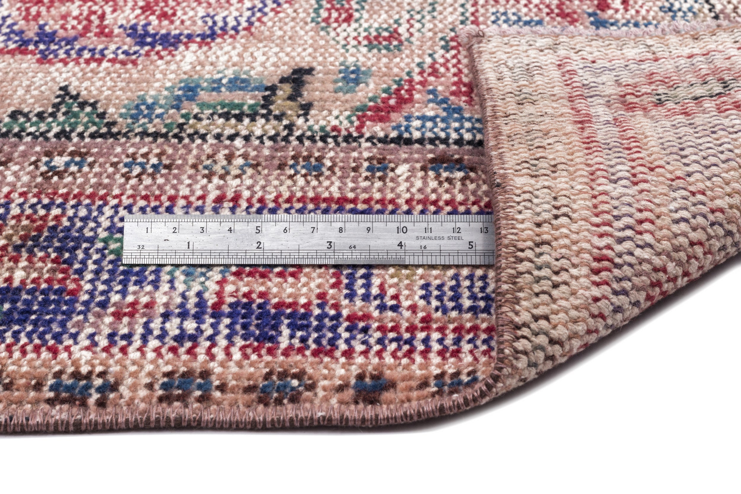 Atina Red Vintage Wool Handmade Area Rug 5'8" x 9'10"