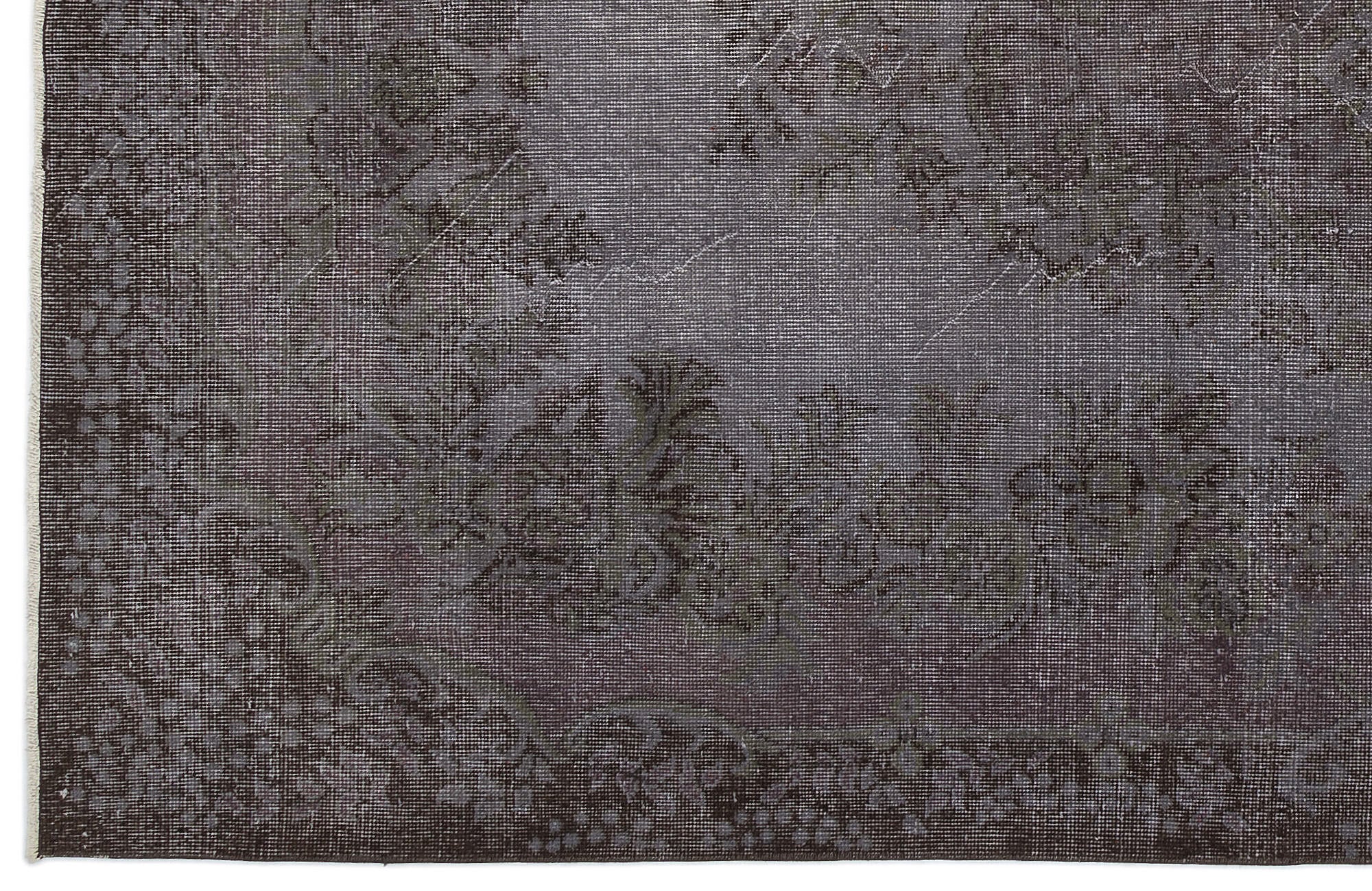 Atina Grey Vintage Wool Handmade Area Rug 5'9" x 10'2"