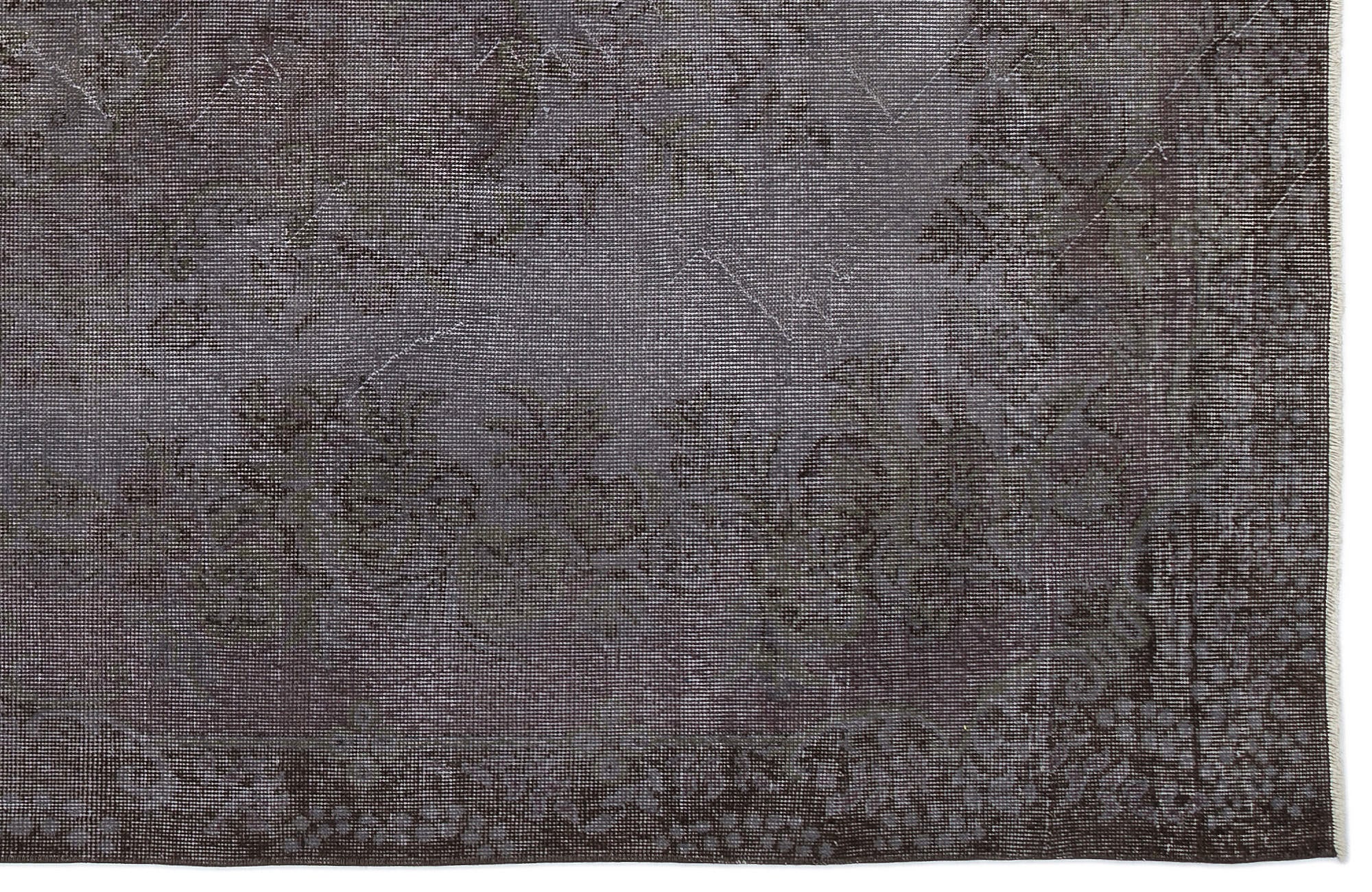 Atina Grey Vintage Wool Handmade Area Rug 5'9" x 10'2"