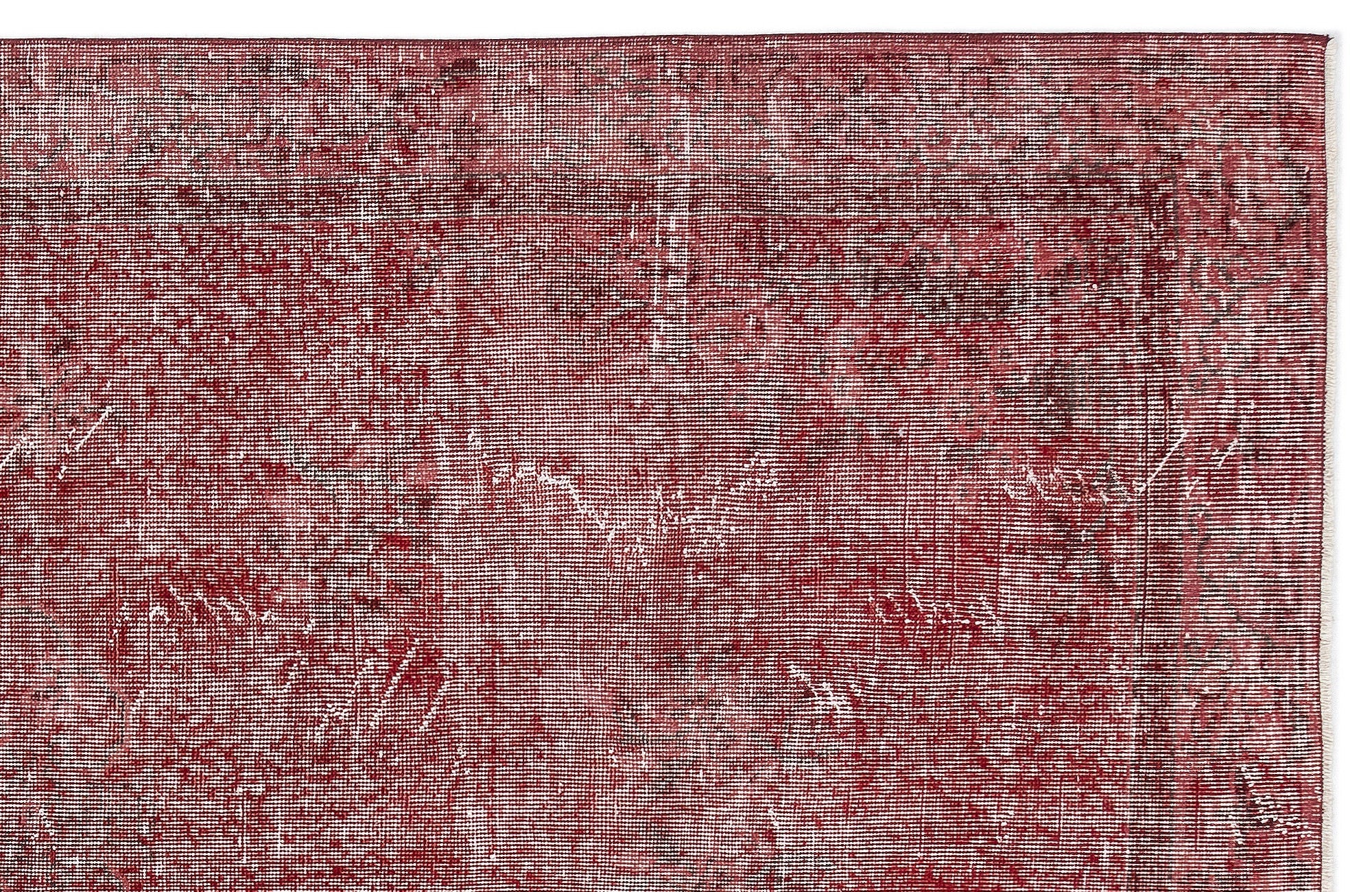 Atina Red Vintage Wool Handmade Area Rug 6'2" x 8'10"