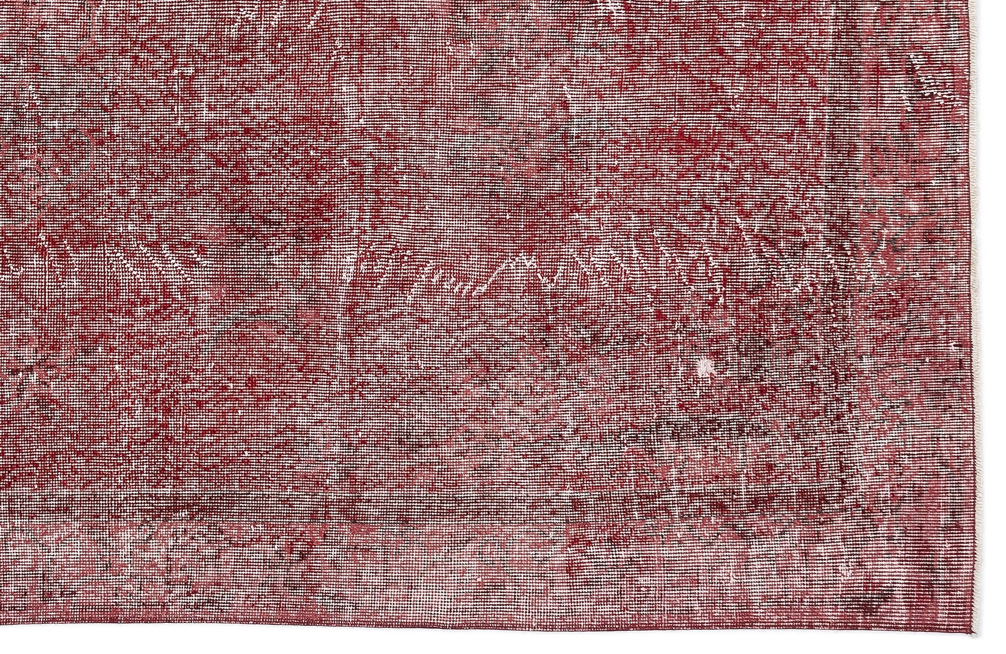 Atina Red Vintage Wool Handmade Area Rug 6'2" x 8'10"