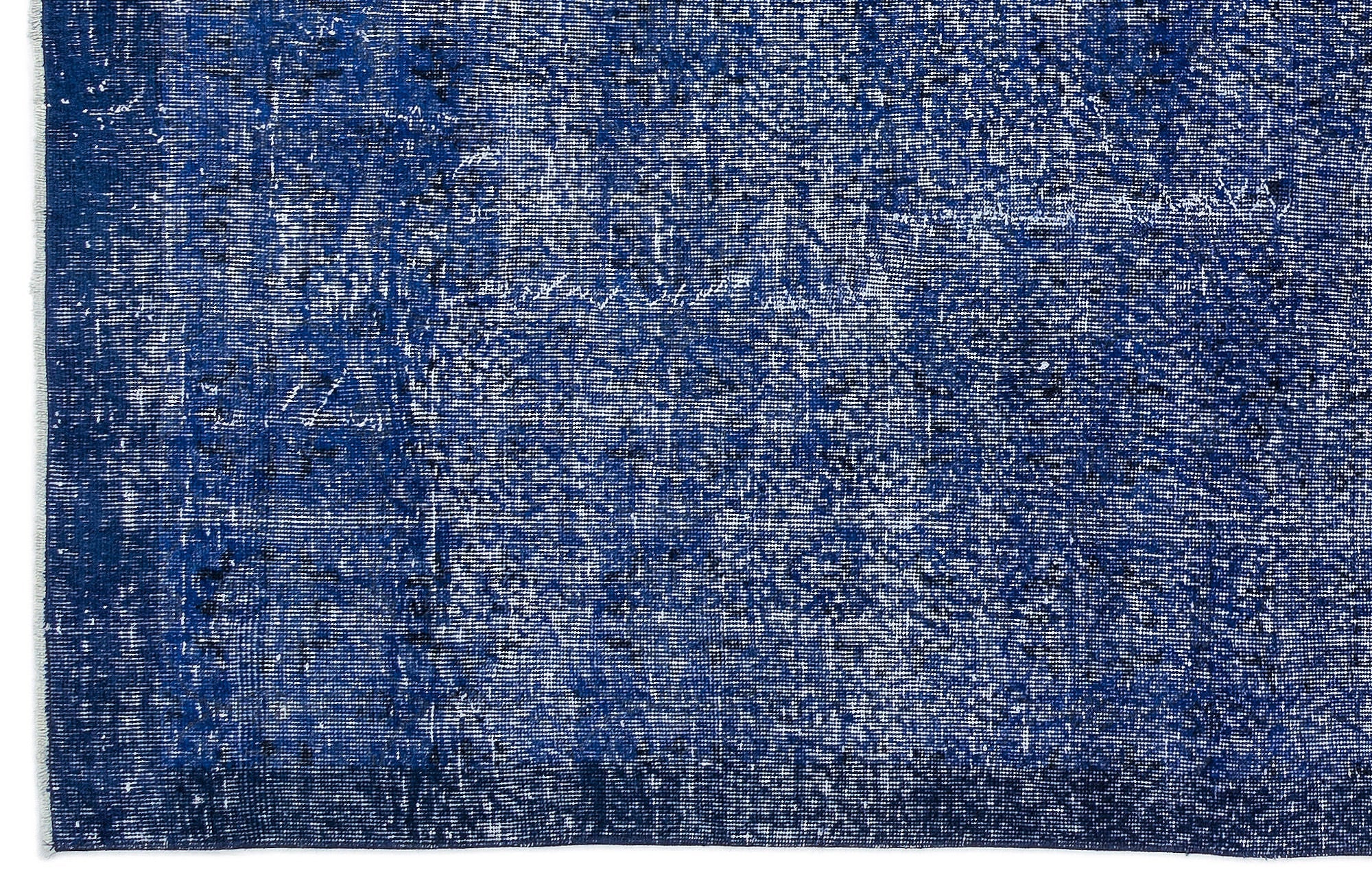 Atina Blue Vintage Wool Handmade Area Rug 6'2" x 9'8"