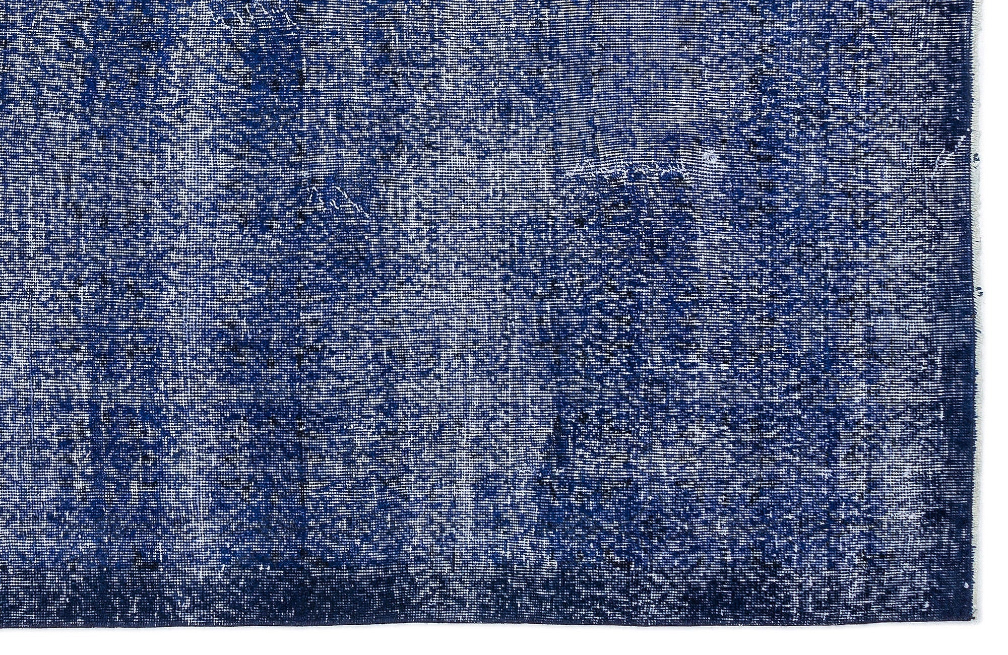 Atina Blue Vintage Wool Handmade Area Rug 6'2" x 9'8"