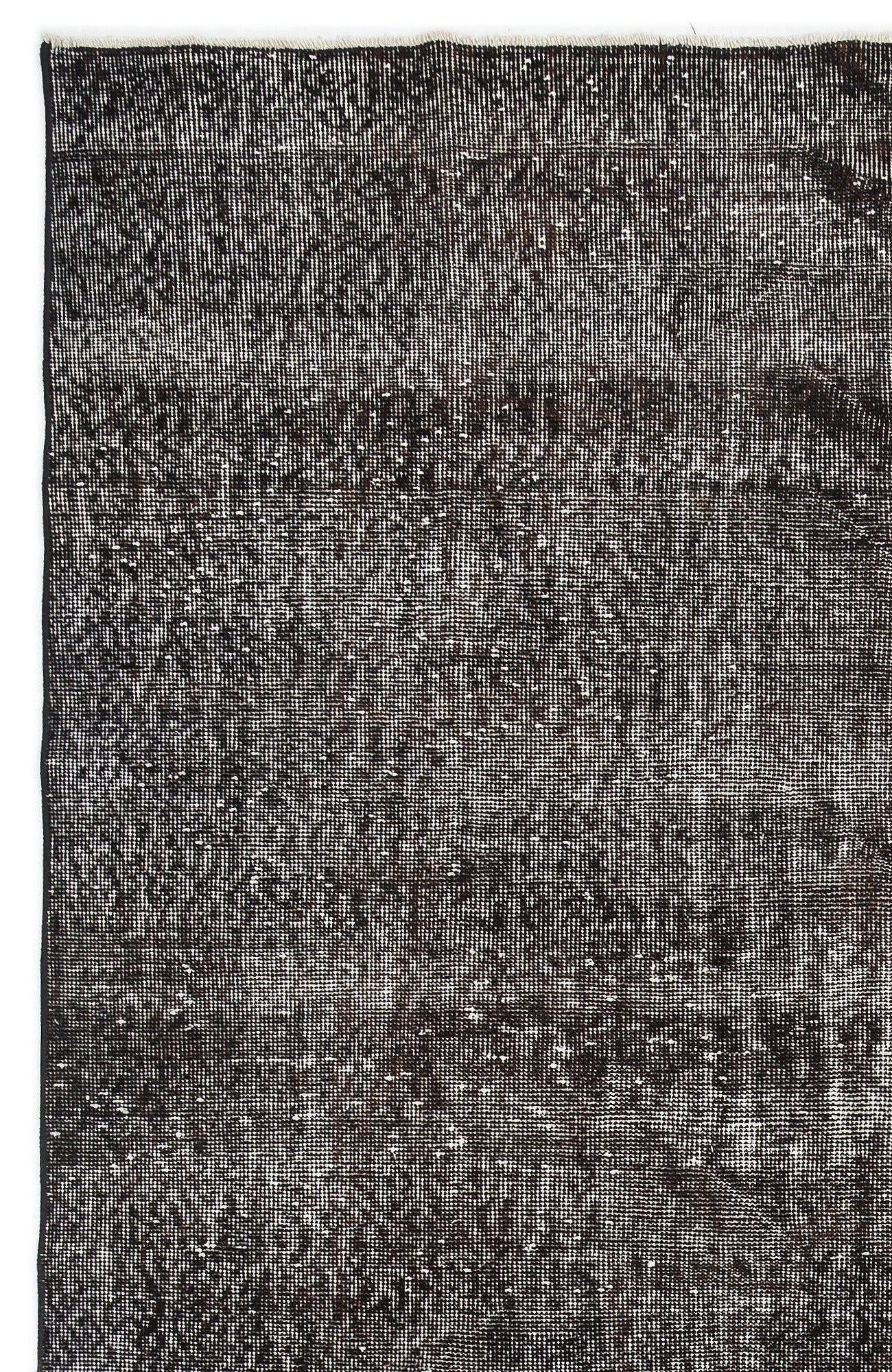 Atina Grey Vintage Wool Handmade Area Rug 6'2" x 10'4"