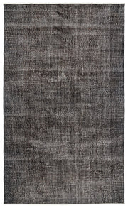 Atina Grey Vintage Wool Handmade Area Rug 6'2" x 10'4"