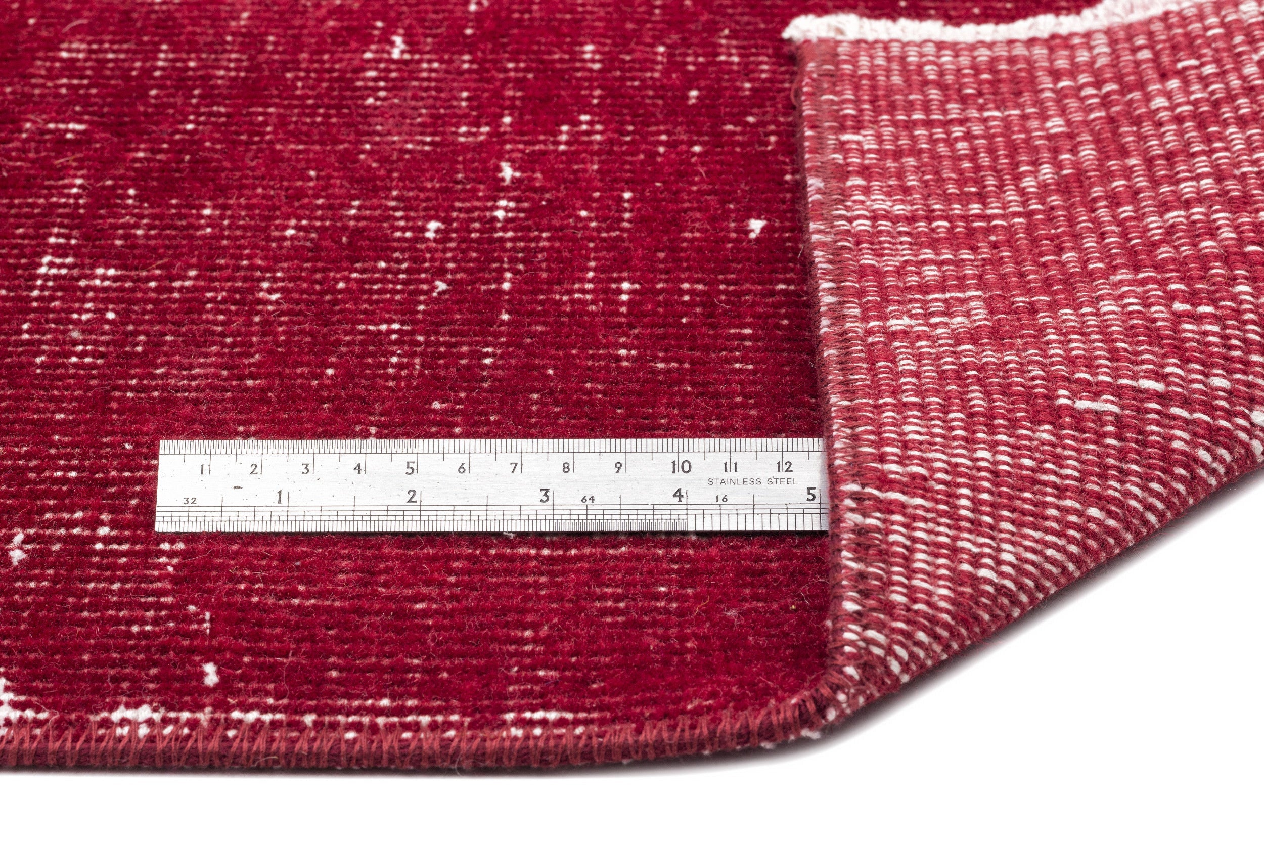 Atina Red Vintage Wool Handmade Area Rug 5'8" x 8'2"