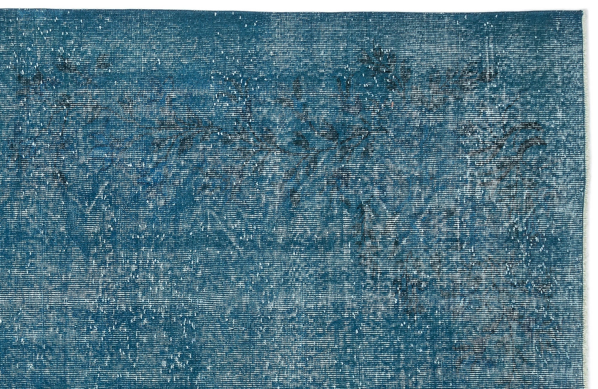 Atina Turquoise Vintage Wool Handmade Area Rug 5'1" x 8'10"