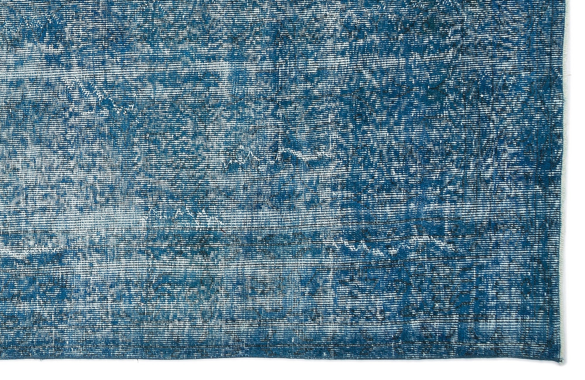 Atina Turquoise Vintage Wool Handmade Area Rug 6'7" x 9'10"