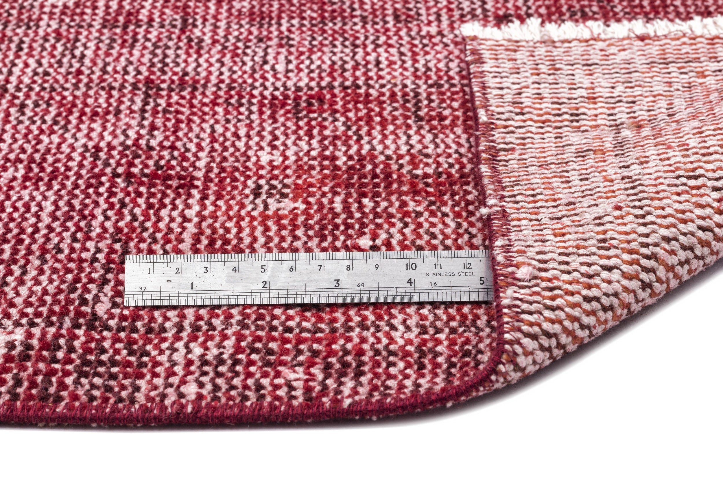 Atina Red Vintage Wool Handmade Area Rug 6'4" x 9'9"