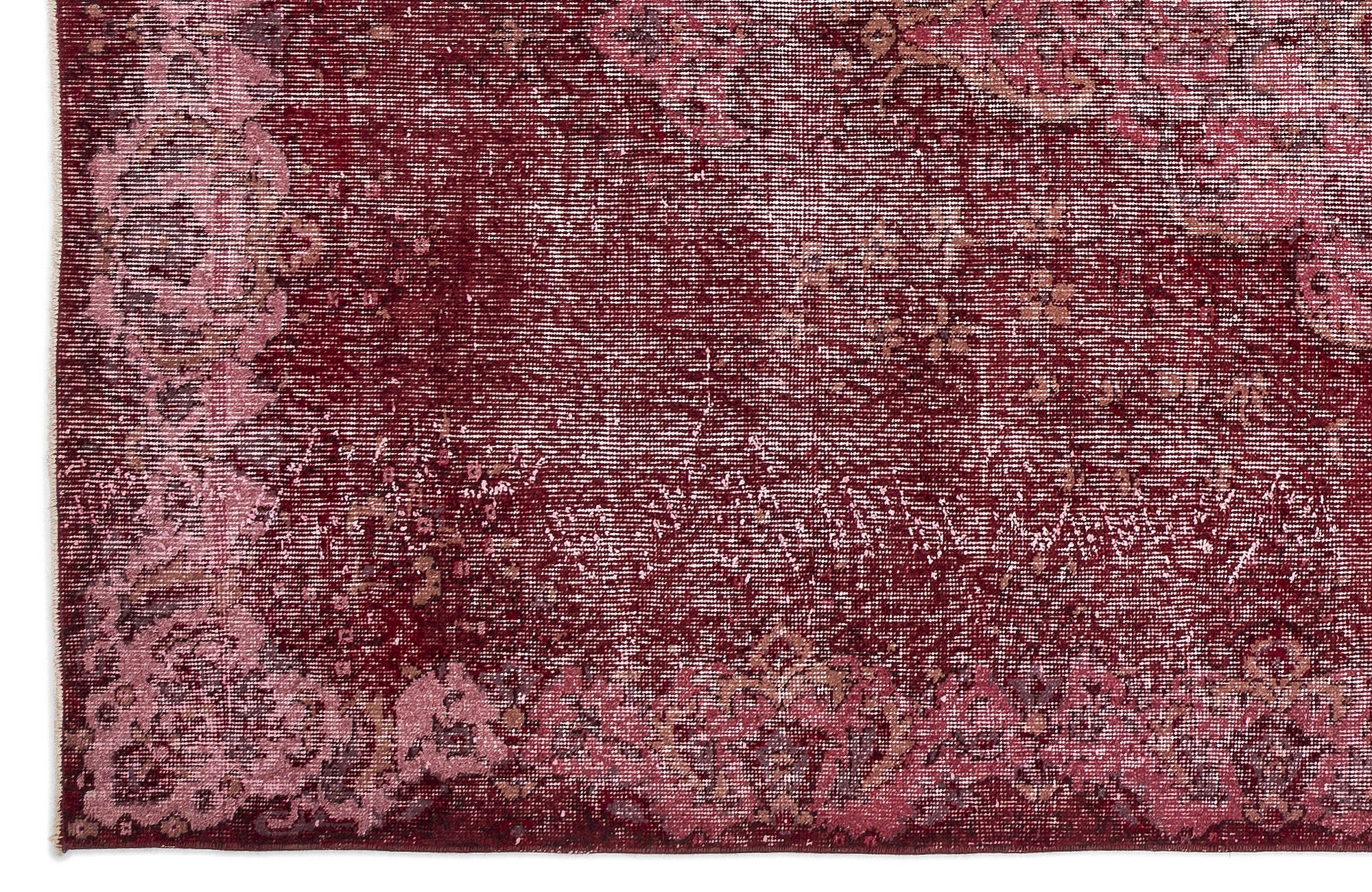 Atina Red Vintage Wool Handmade Area Rug 5'11" x 10'2"