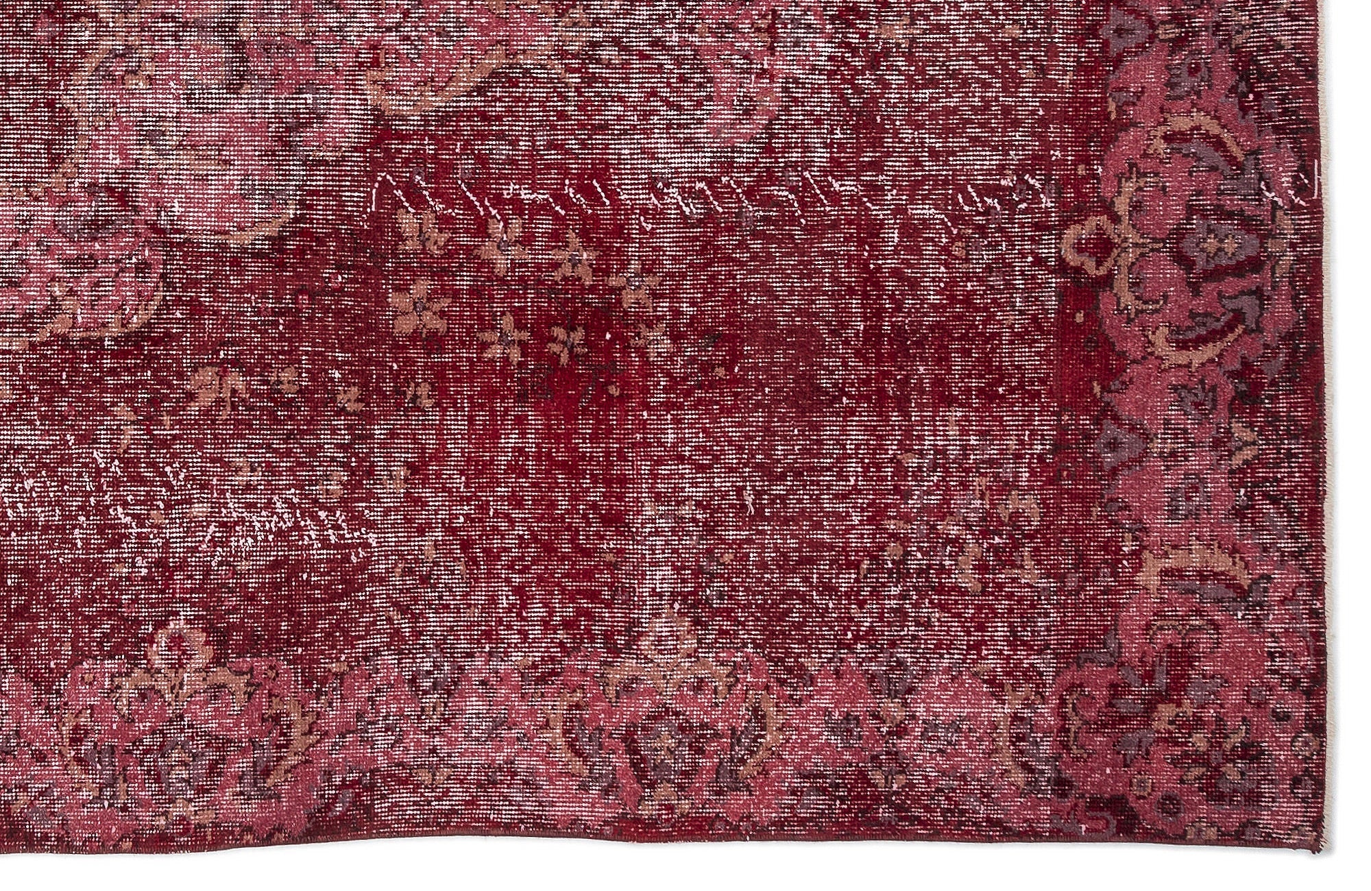 Atina Red Vintage Wool Handmade Area Rug 5'11" x 10'2"