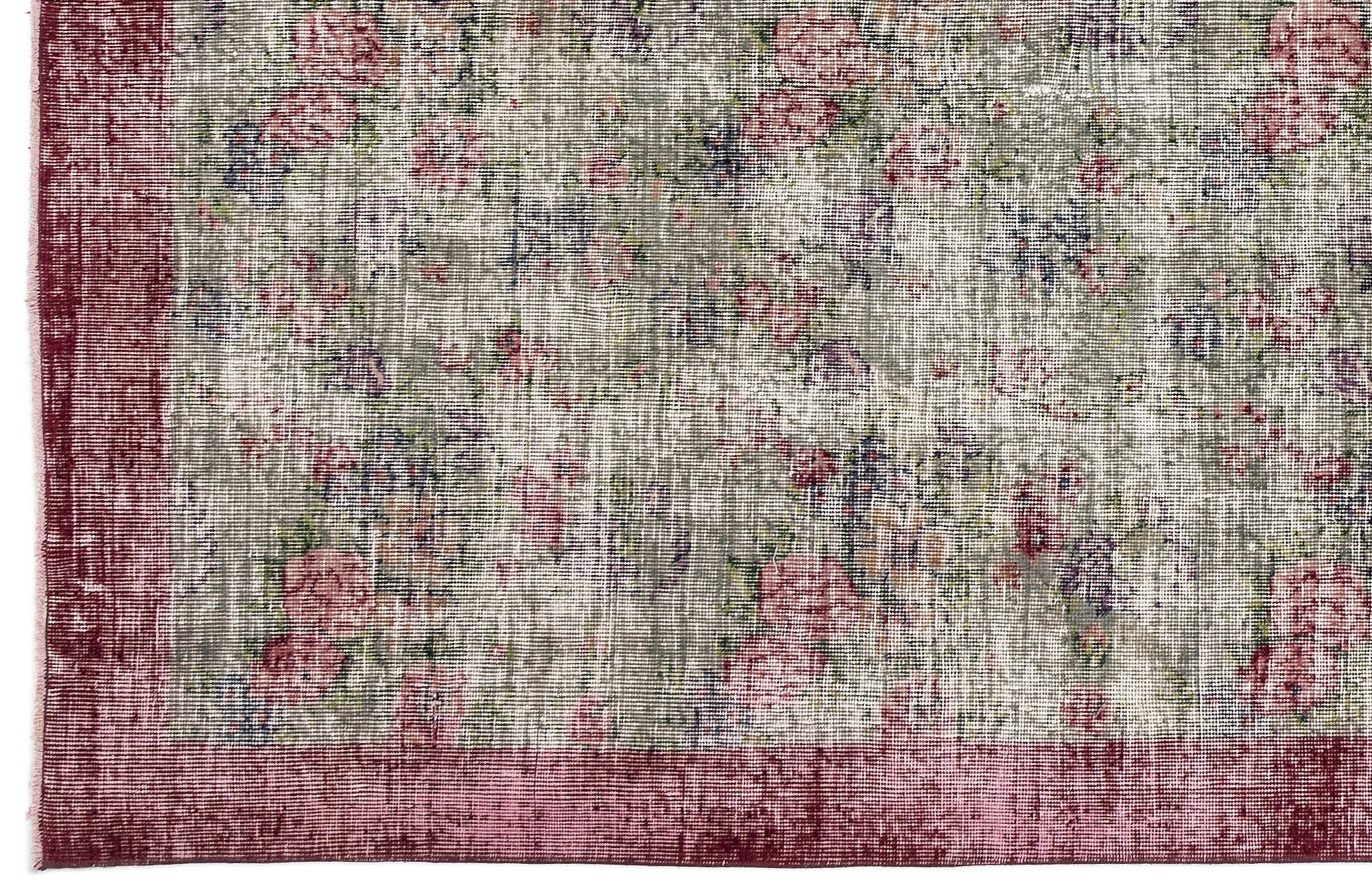 Atina Cream Vintage Wool Handmade Area Rug 6'8" x 9'10"