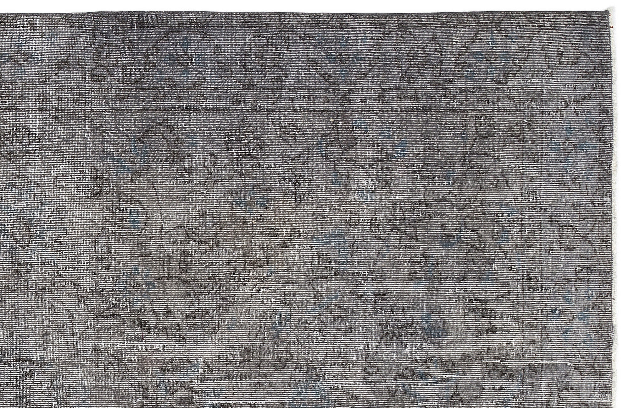 Atina Grey Vintage Wool Handmade Area Rug 6'0" x 9'8"