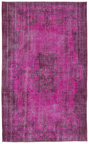 Atina Pink Vintage Wool Handmade Area Rug 4'6" x 12'6"