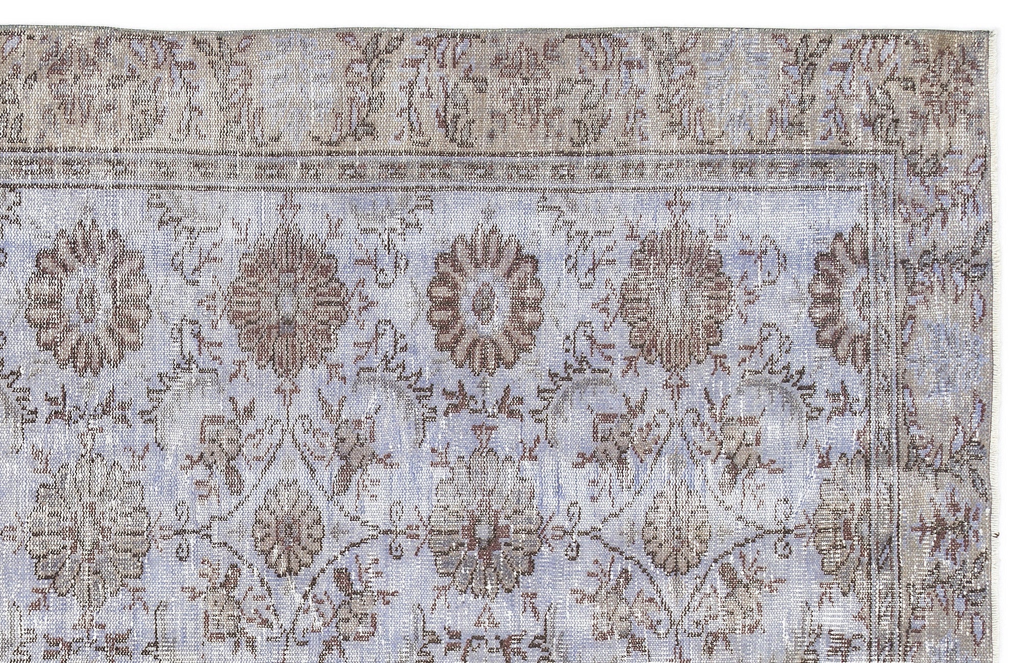 Atina Beige Vintage Wool Handmade Area Rug 4'8" x 8'4"