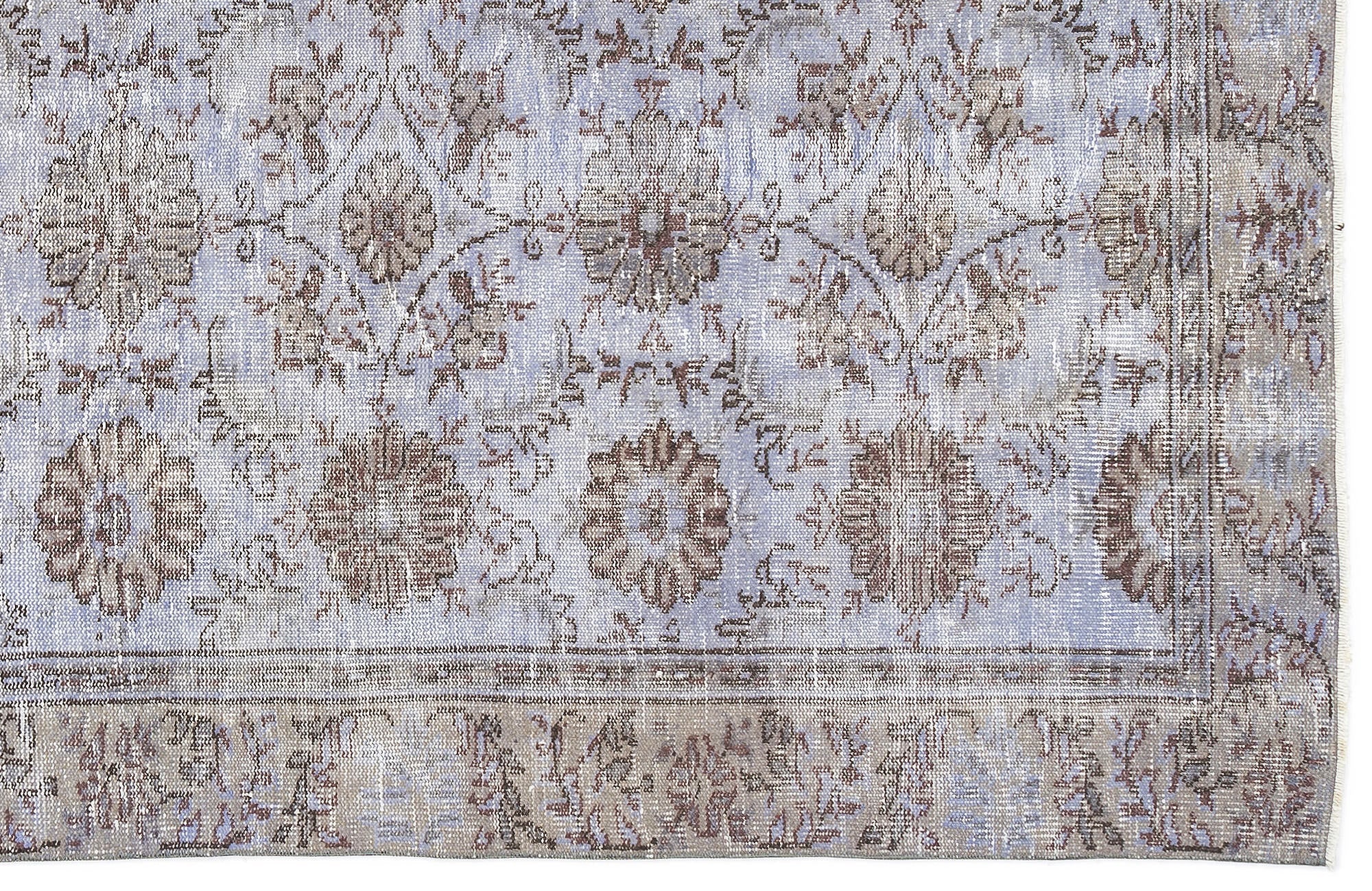 Atina Beige Vintage Wool Handmade Area Rug 4'8" x 8'4"
