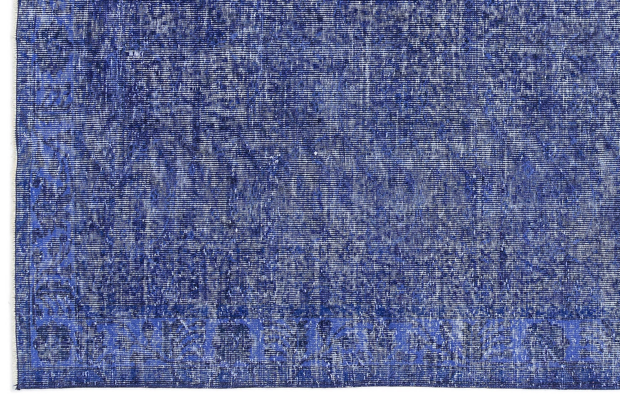 Atina Blue Vintage Wool Handmade Area Rug 5'5" x 8'11"