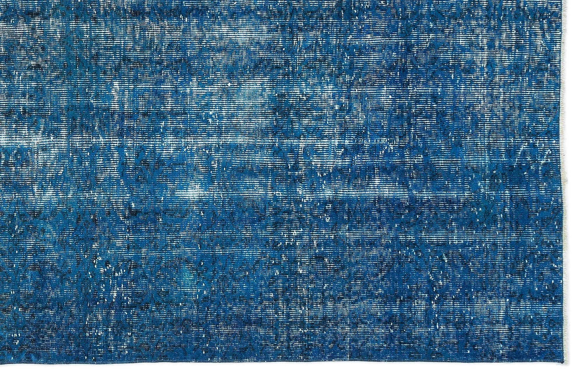 Atina Turquoise Vintage Wool Handmade Area Rug 5'3" x 9'1"
