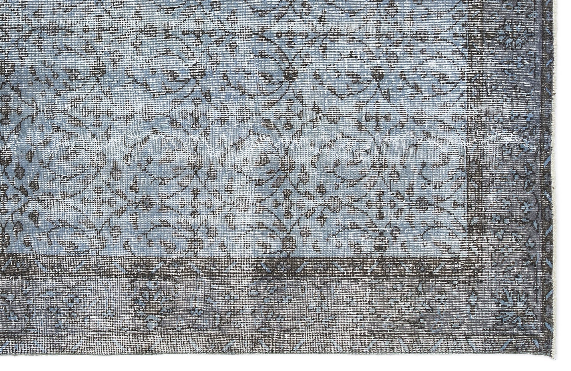 Atina 10913 Blue Vintage Wool Handmade Area Rug 5'7" x 9'1"