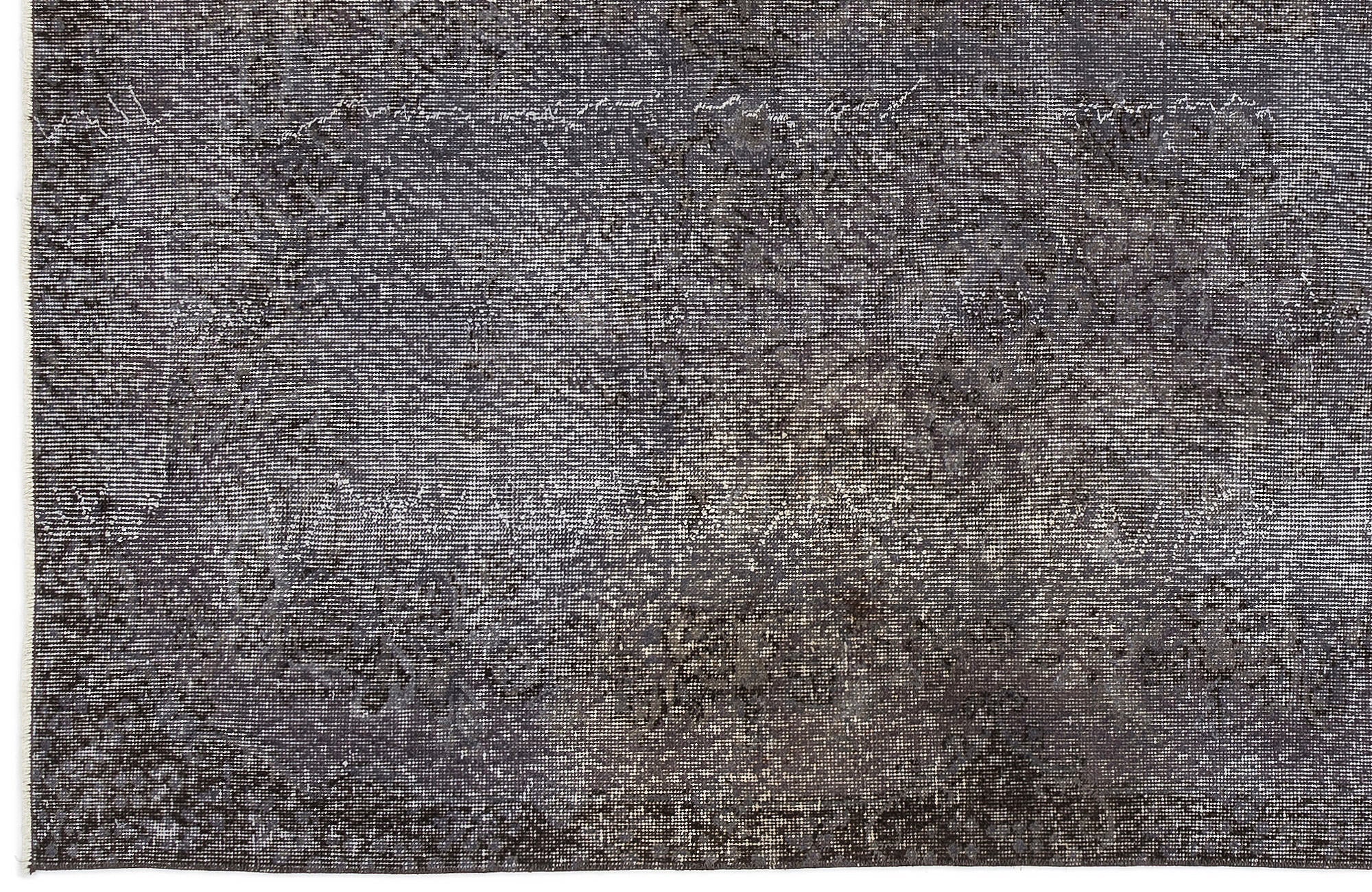 Atina Grey Vintage Wool Handmade Area Rug 3'10" x 6'11"