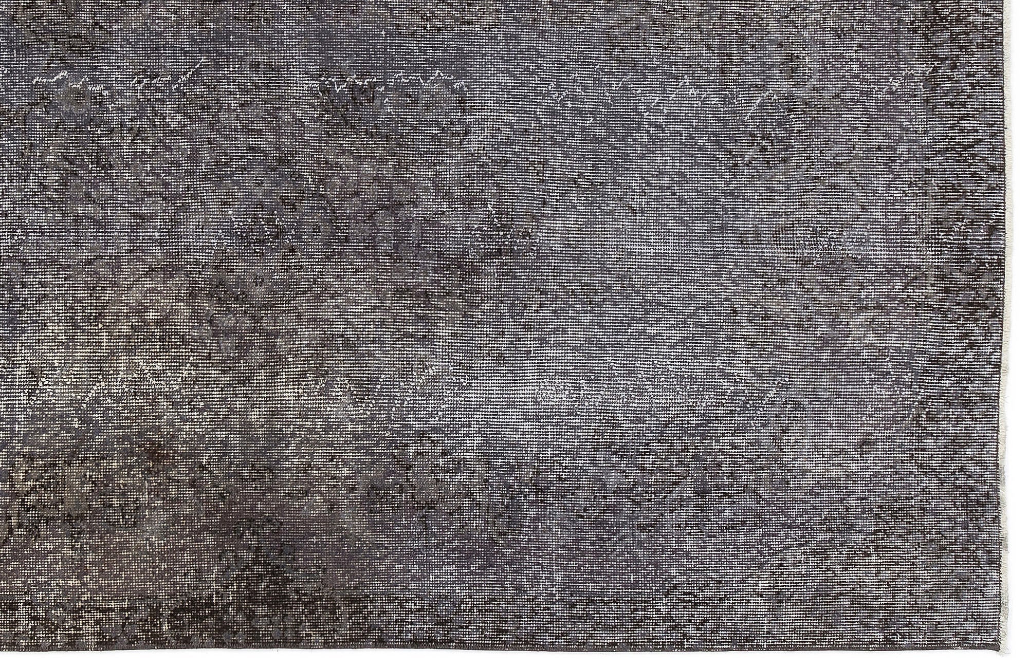 Atina Grey Vintage Wool Handmade Area Rug 3'10" x 6'11"