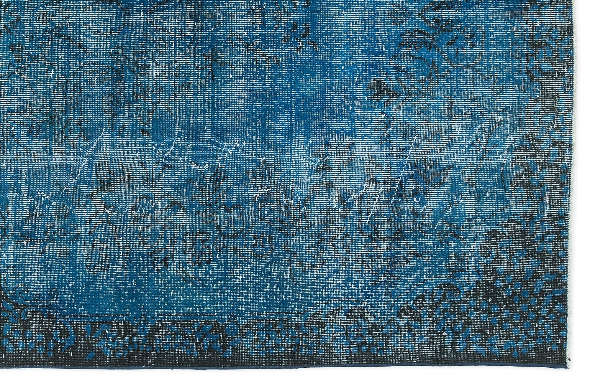 Atina 10963 Turquoise Vintage Wool Handmade Area Rug 5'11" x 9'4"