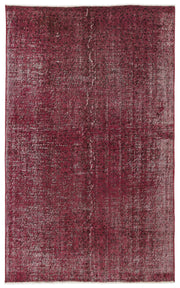 Atina Red Vintage Wool Handmade Area Rug 5'1" x 8'4"