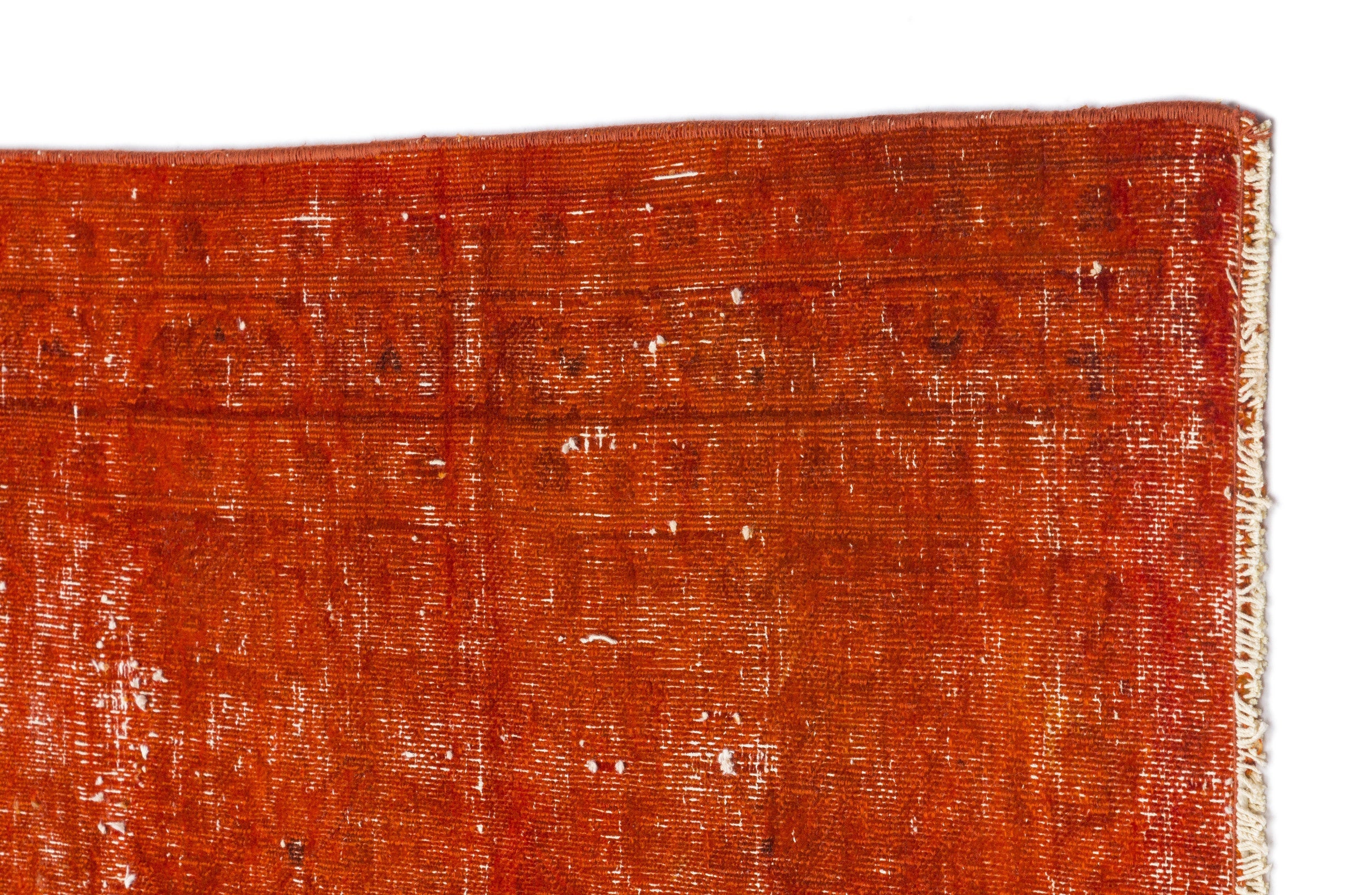 Epir Orange Vintage Wool Handmade Area Rug 9'5" x 12'6"