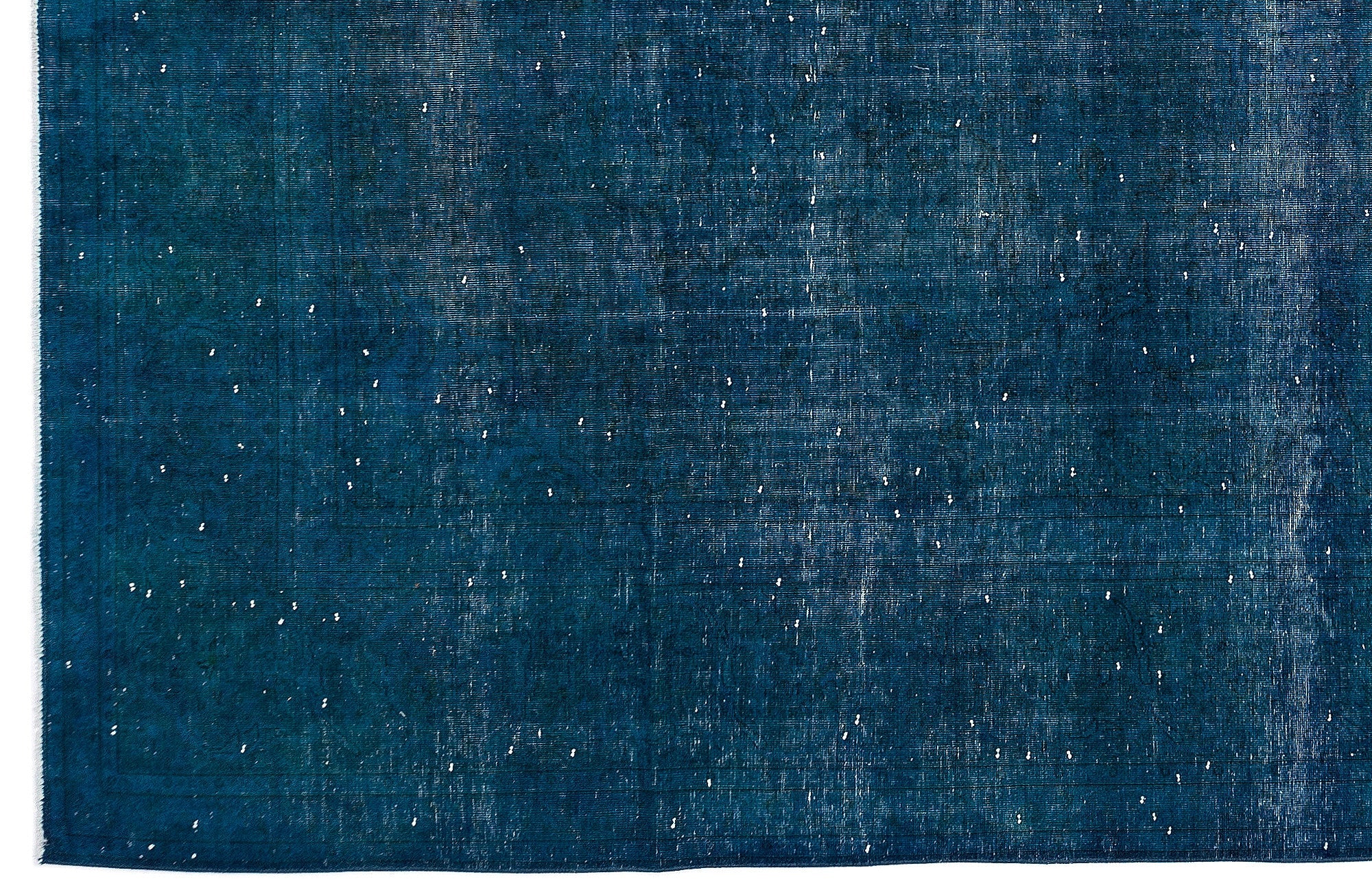 Epir Turquoise Vintage Wool Handmade Area Rug 9'8" x 13'2"