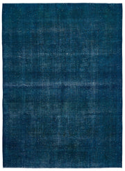 Epir Turquoise Vintage Wool Handmade Area Rug 9'8" x 13'2"