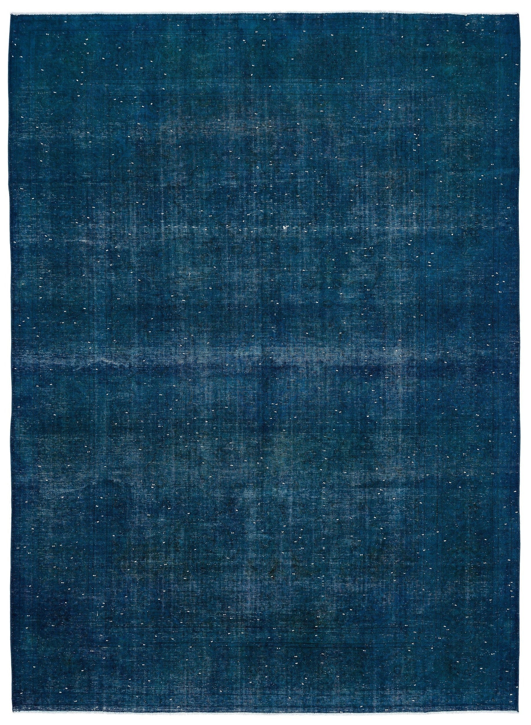 Epir Turquoise Vintage Wool Handmade Area Rug 9'8" x 13'2"