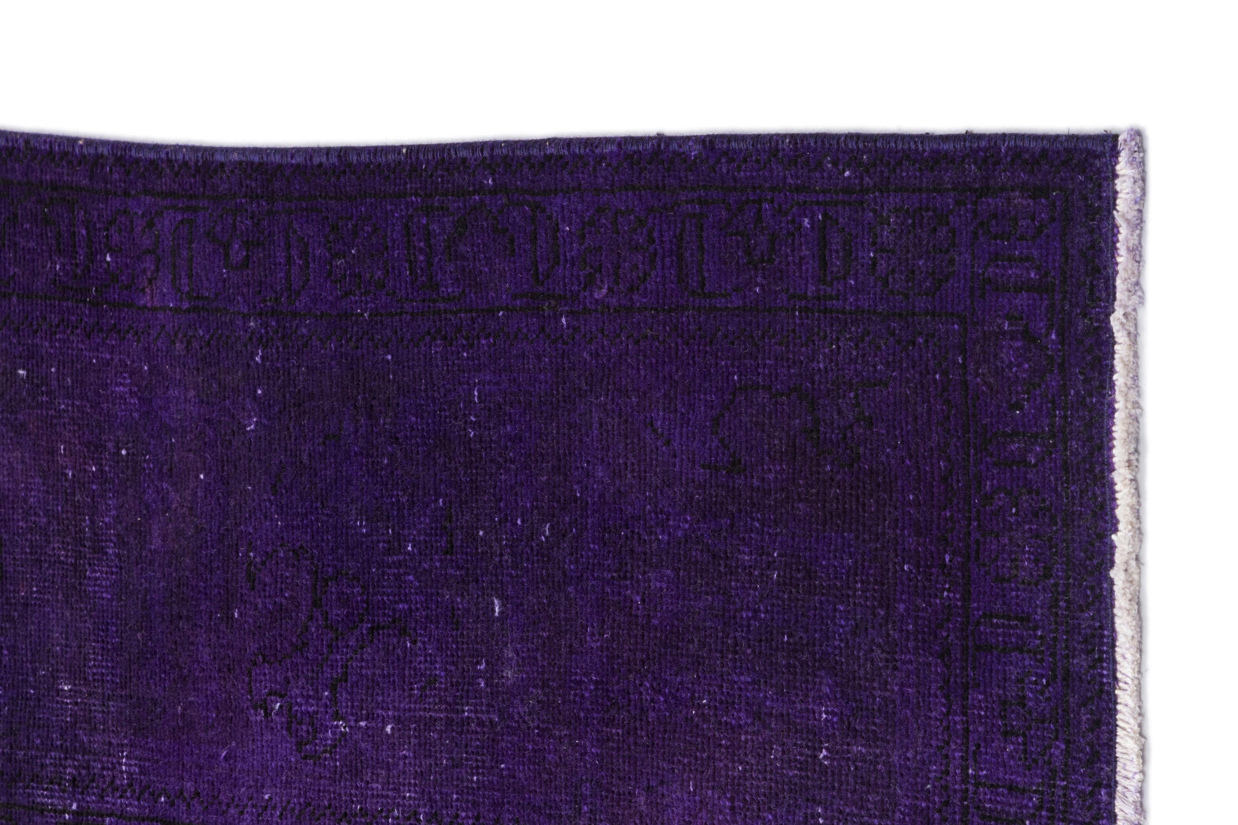 Epir Purple Vintage Wool Handmade Area Rug 9'9" x 12'7"