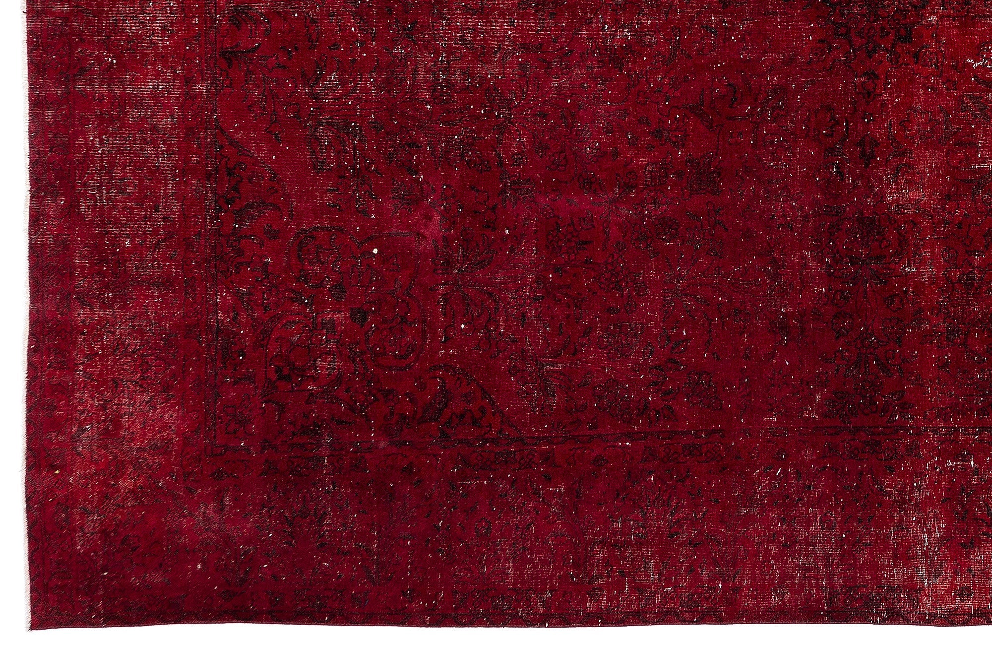 Epir Red Vintage Wool Handmade Area Rug 9'1" x 12'4"