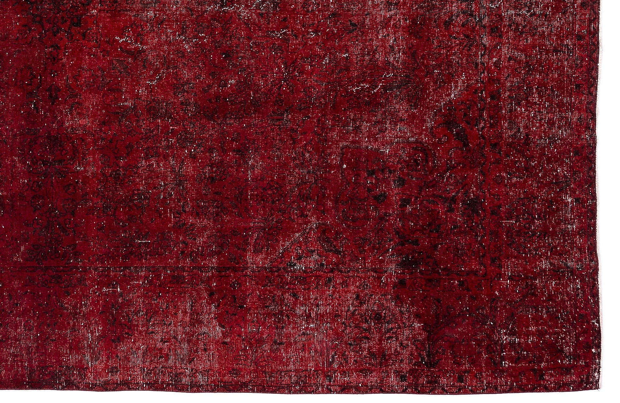 Epir Red Vintage Wool Handmade Area Rug 9'1" x 12'4"