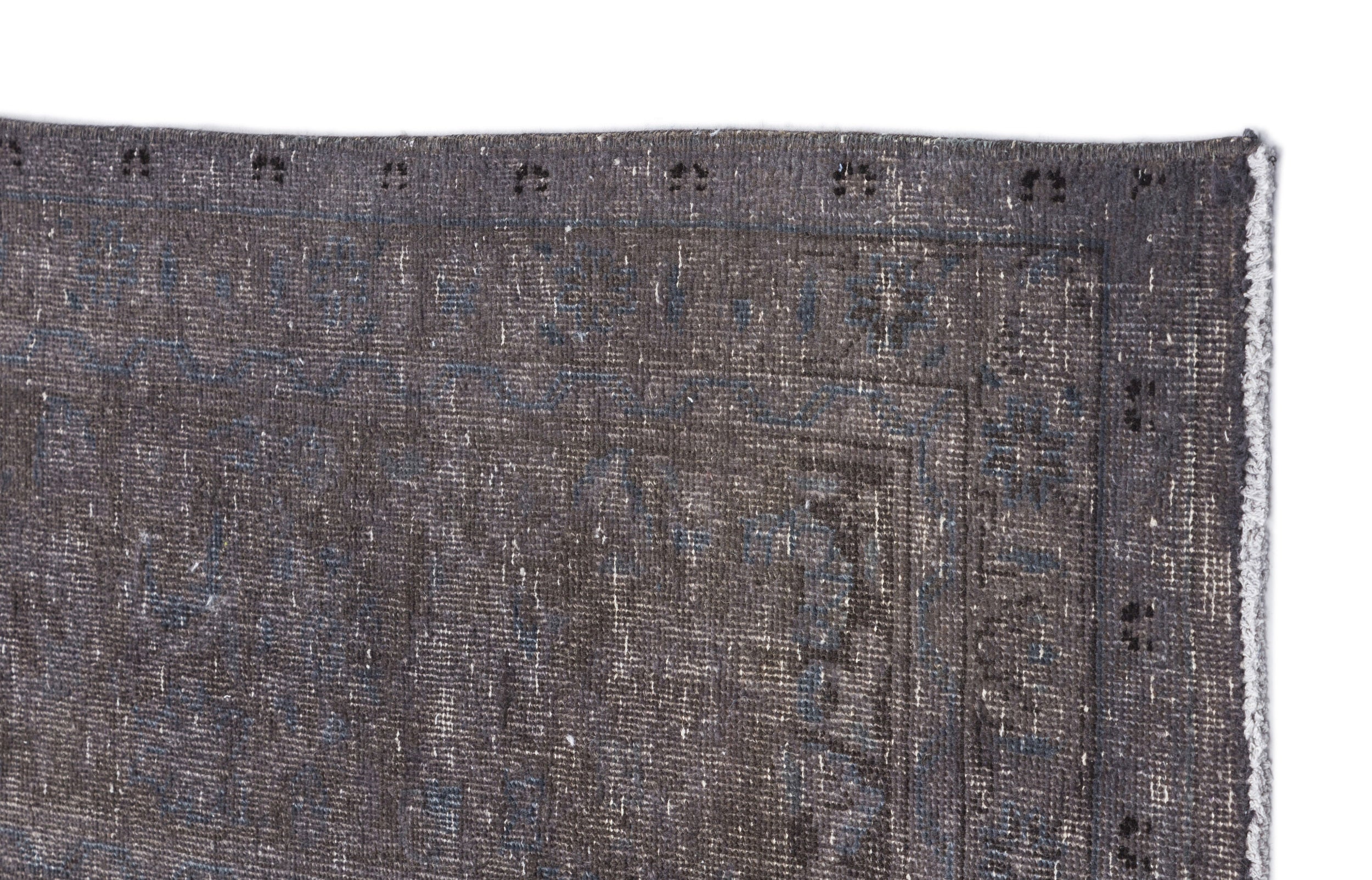 Epir Grey Vintage Wool Handmade Area Rug 9'5" x 12'10"