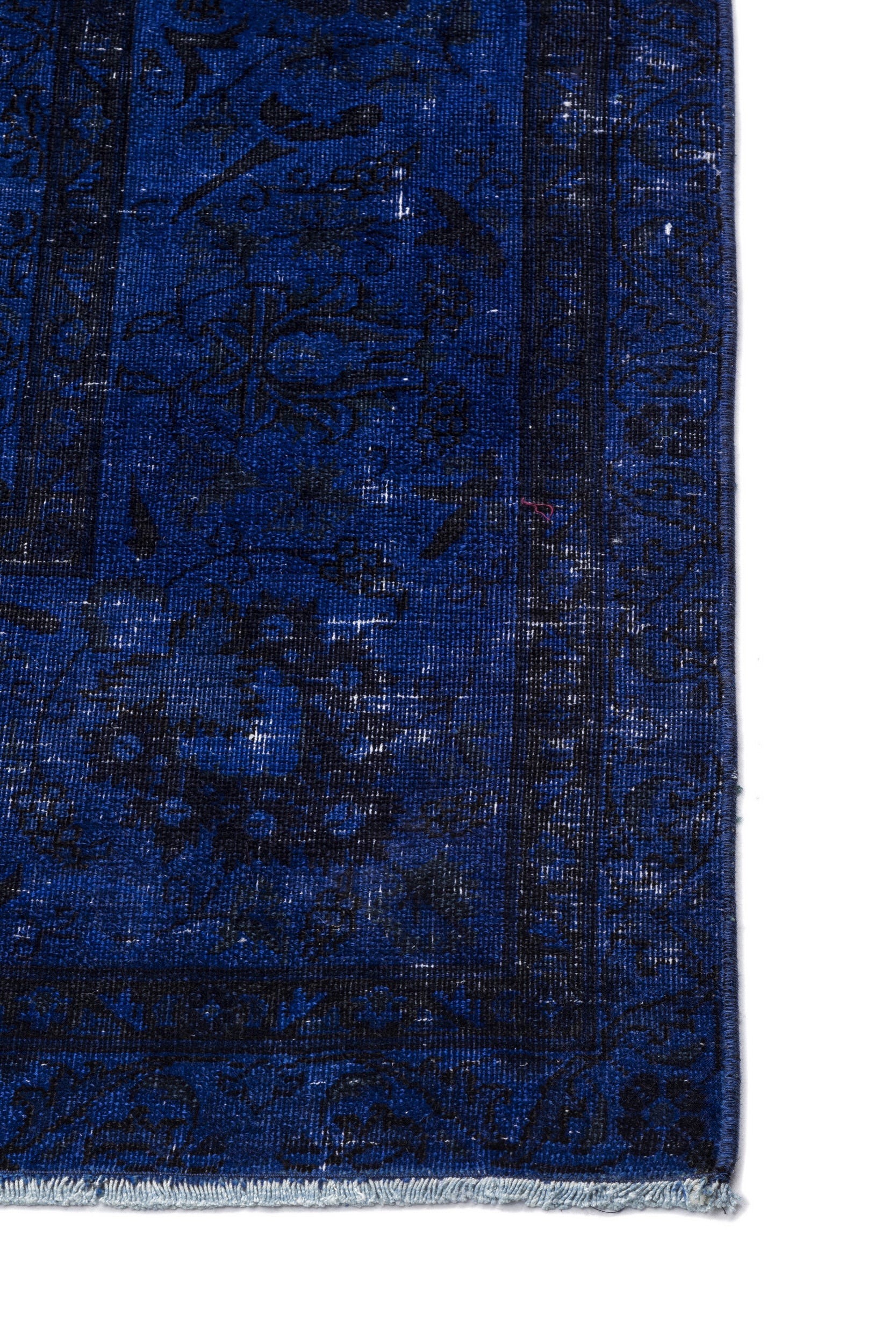 Epir Blue Vintage Wool Handmade Area Rug 9'10" x 12'11"