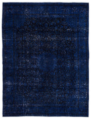 Epir Blue Vintage Wool Handmade Area Rug 9'10" x 12'11"
